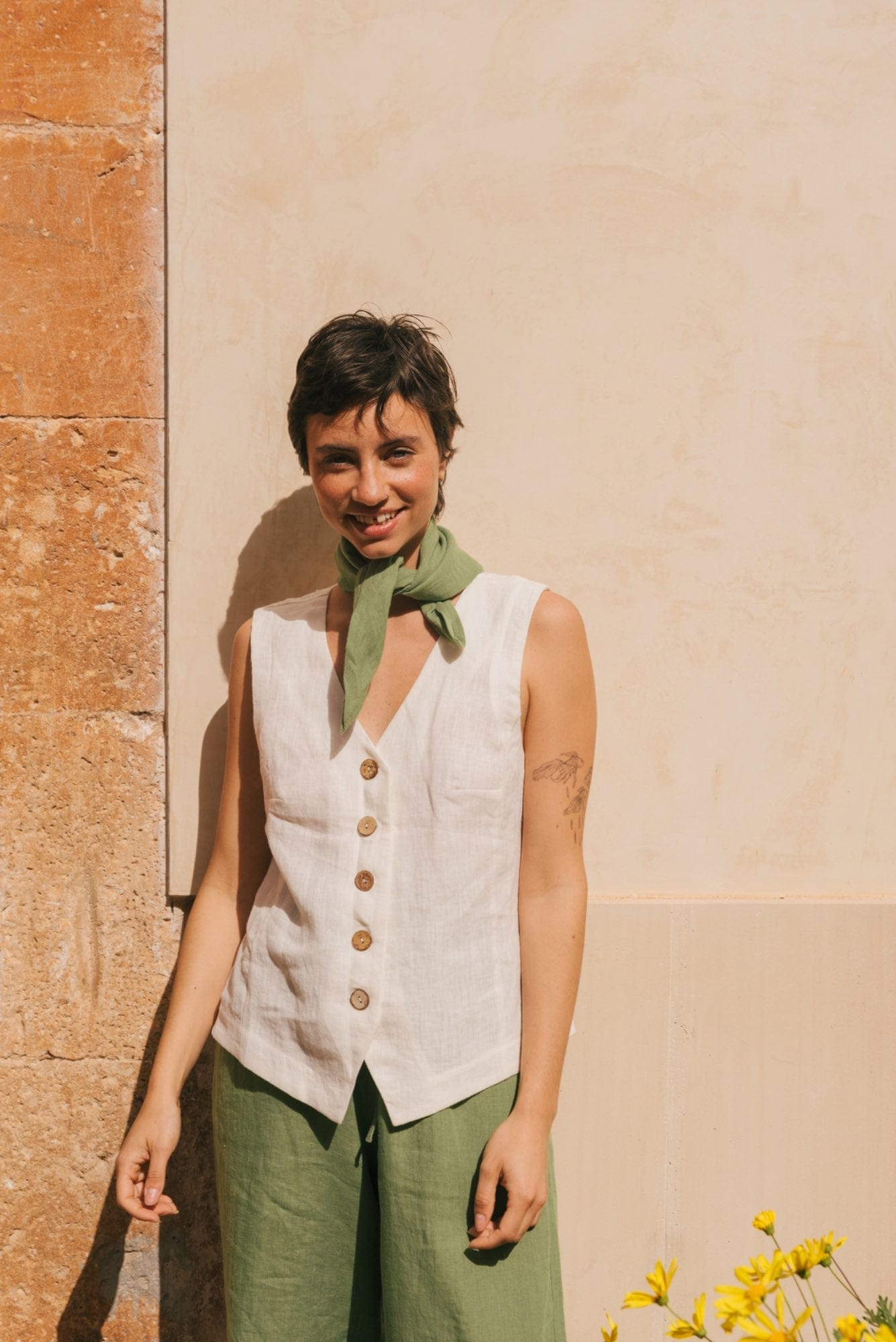 Greta linen vest | ARCHIVE SALE