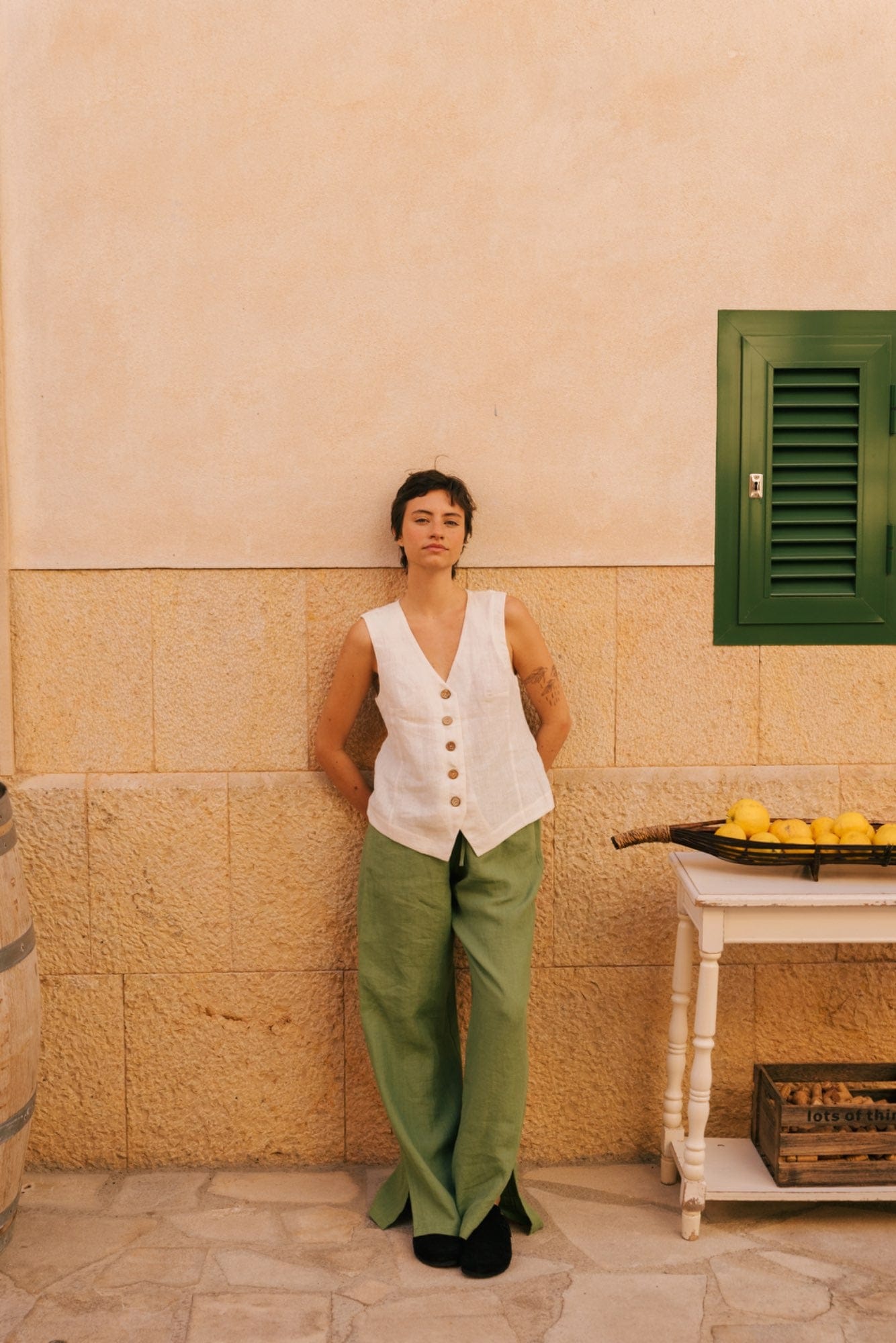Greta linen vest | ARCHIVE SALE