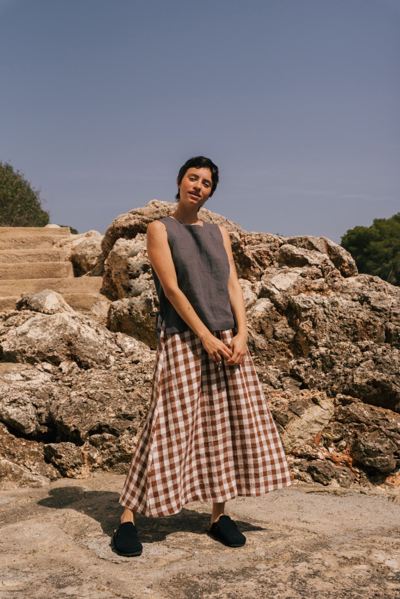 AmourLinen Linen dress Rosie linen top with ties Rosie linen top with ties