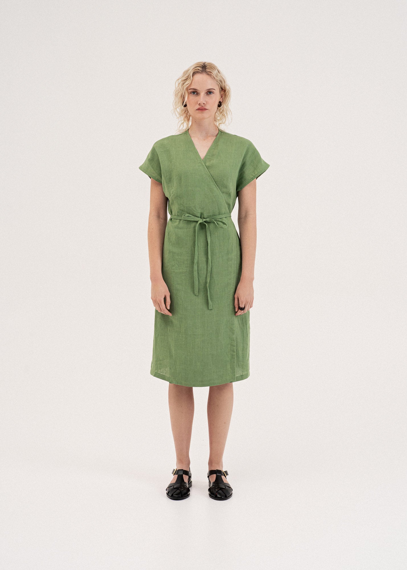 Linen Wrap Dress | AmourLinen | Maternity Linen Dress Linen Wrap Dress | AmourLinen | Maternity Linen Dress
