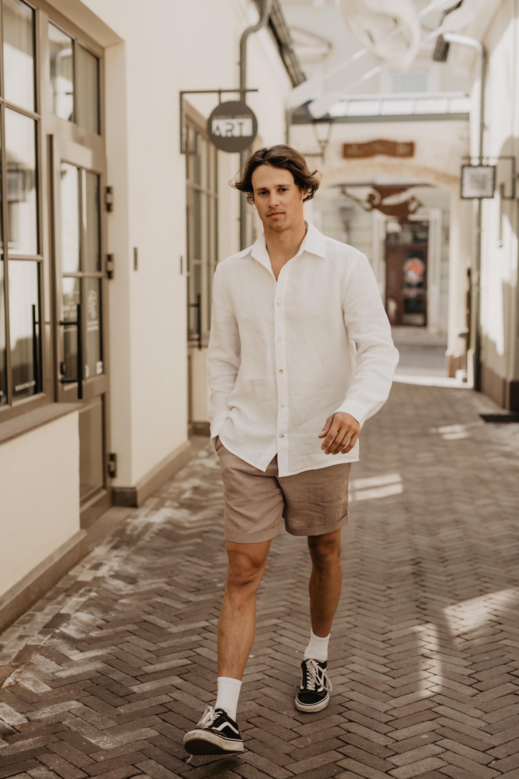 AmourLinen Linen shorts Linen shorts ARES Linen shorts ARES | AmourLinen | Linen Clothing