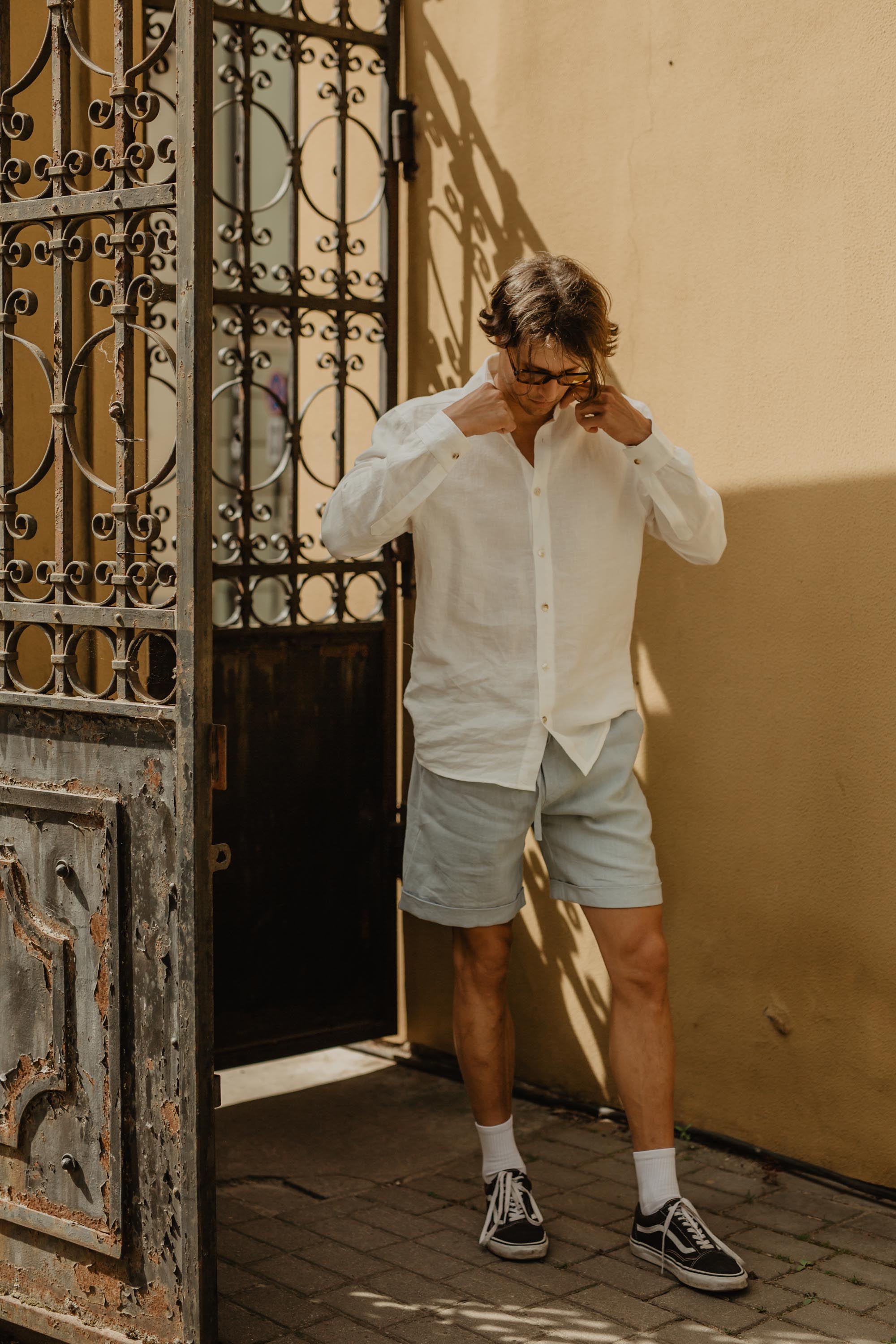 Classic linen shirt HECTOR M White