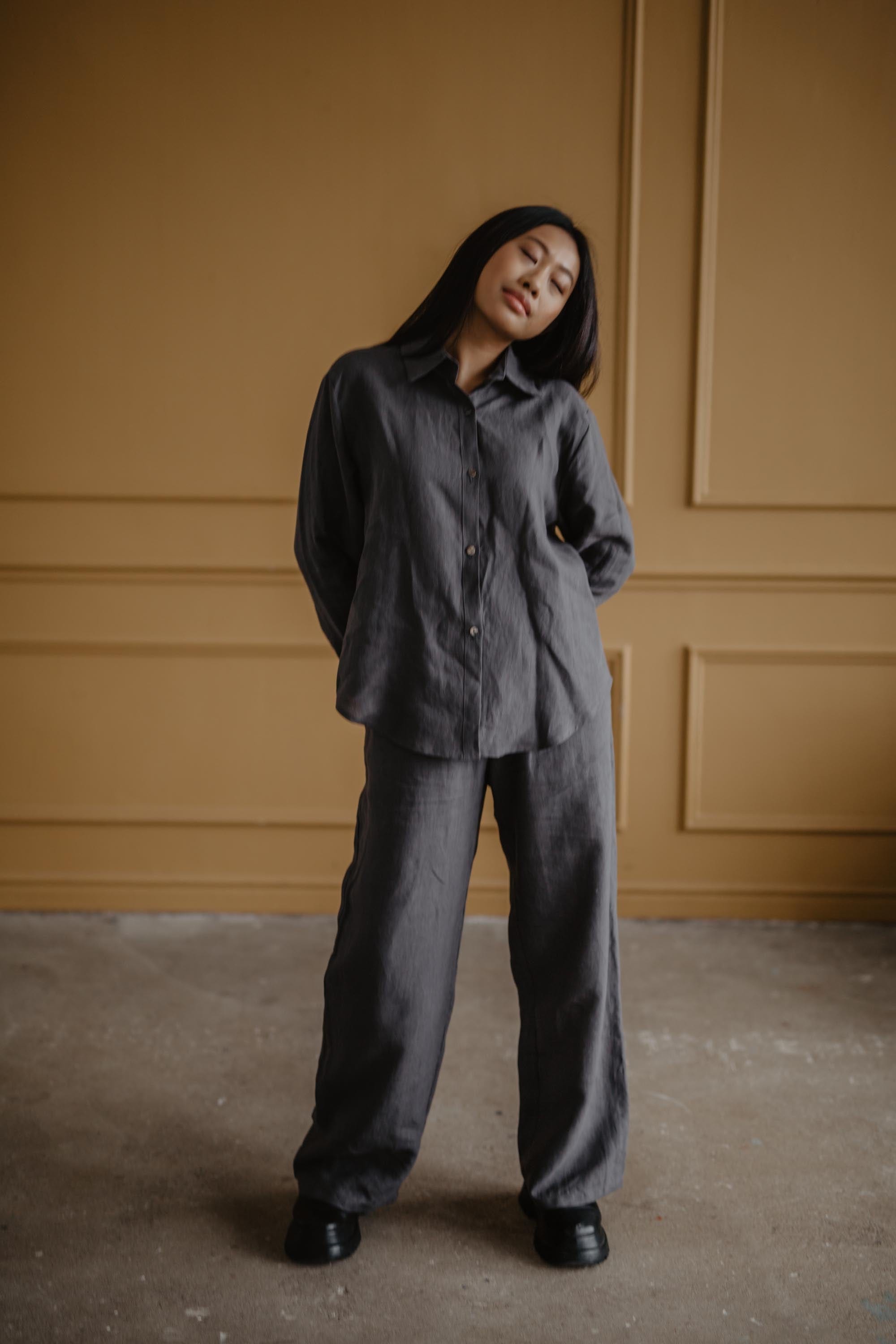AmourLinen Linen shirt Odense casual linen shirt Casual Linen Shirt | AmourLinen | Linen Clothing