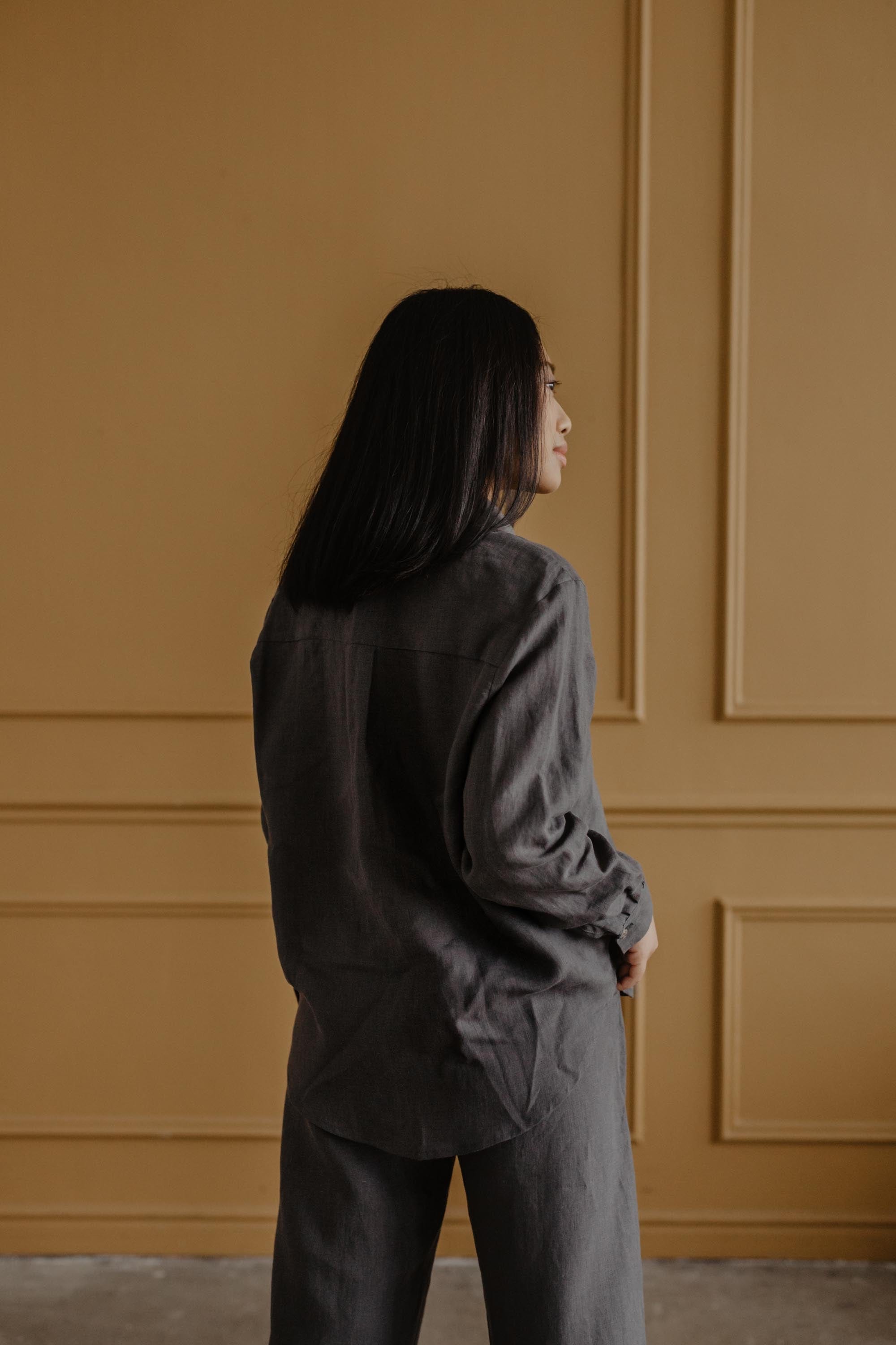 AmourLinen Linen shirt Odense casual linen shirt Casual Linen Shirt | AmourLinen | Linen Clothing