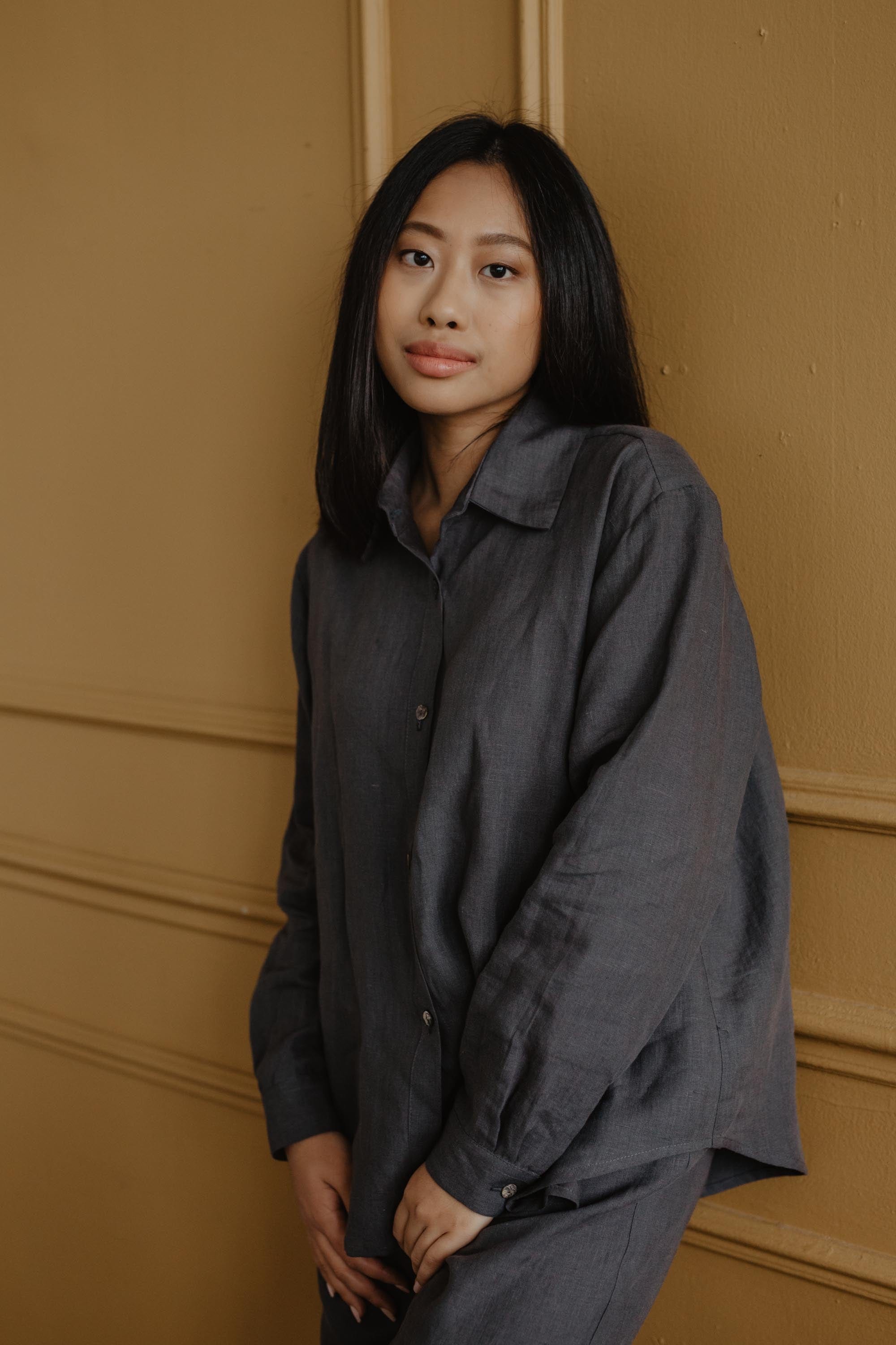 AmourLinen Linen shirt Odense casual linen shirt Casual Linen Shirt | AmourLinen | Linen Clothing