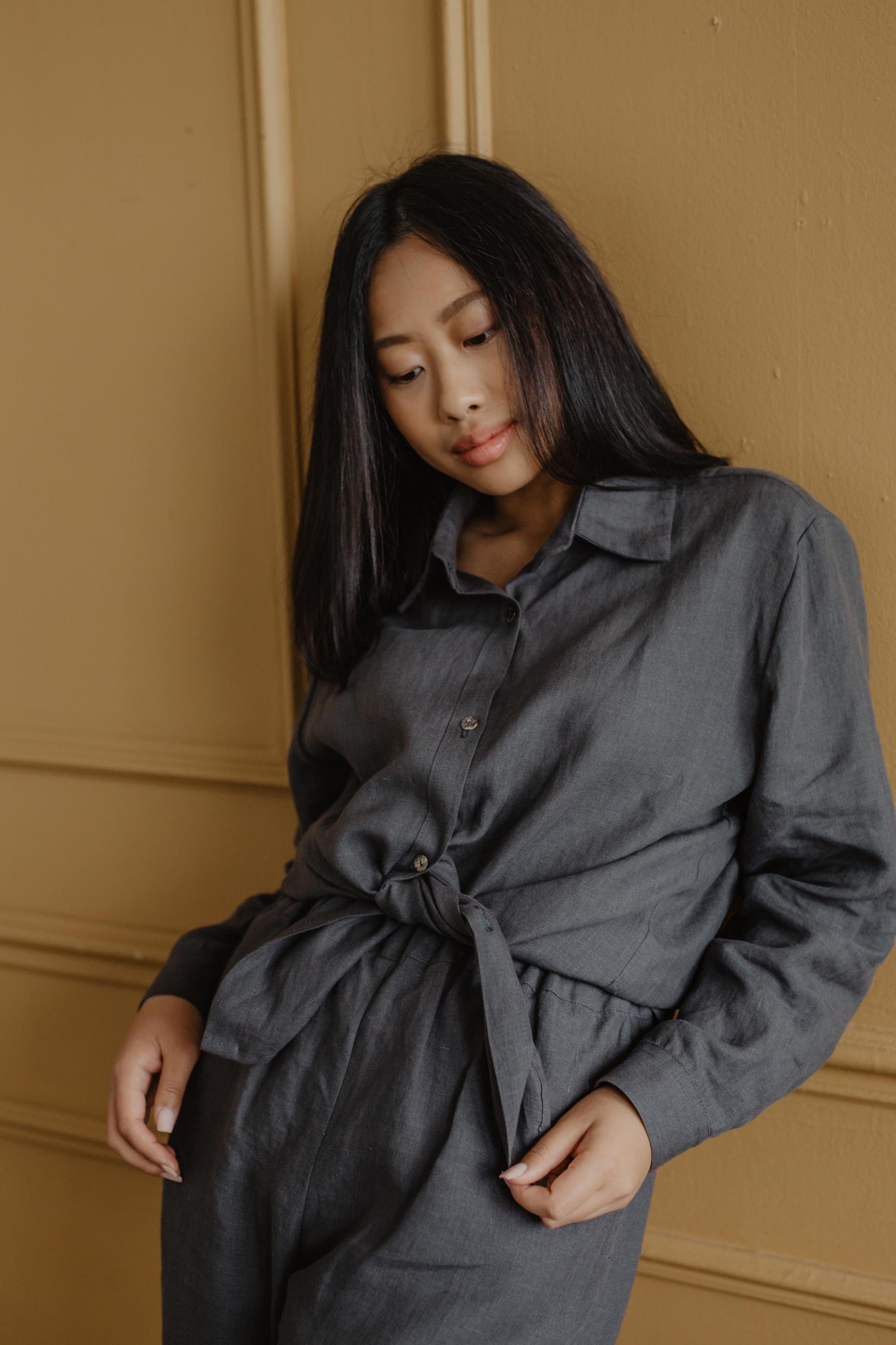 AmourLinen Linen shirt Odense casual linen shirt Casual Linen Shirt | AmourLinen | Linen Clothing