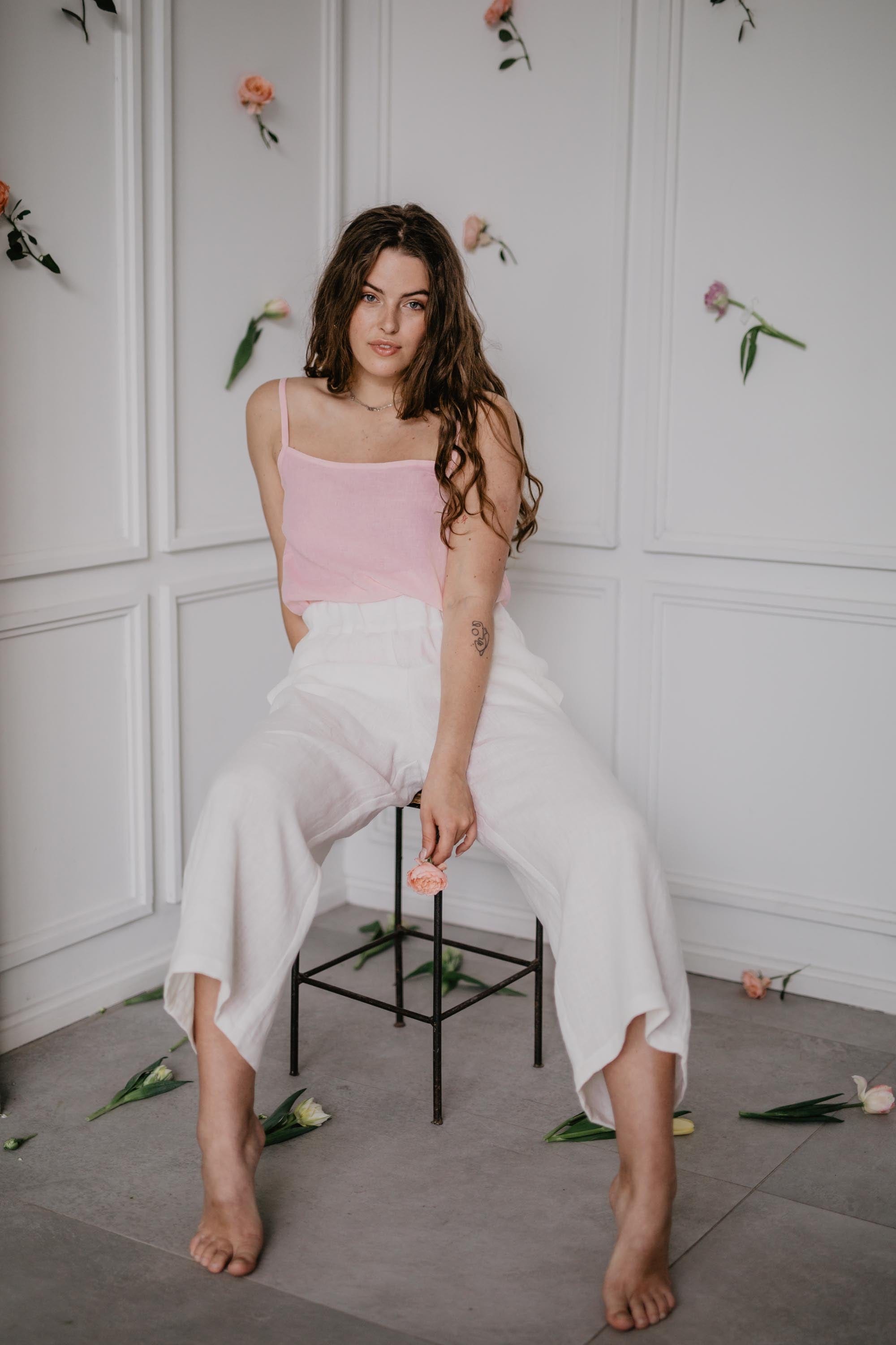 AmourLinen Linen pants Linen pants Tokyo Linen Pants For Women | AmourLinen | Wide Linen Pants