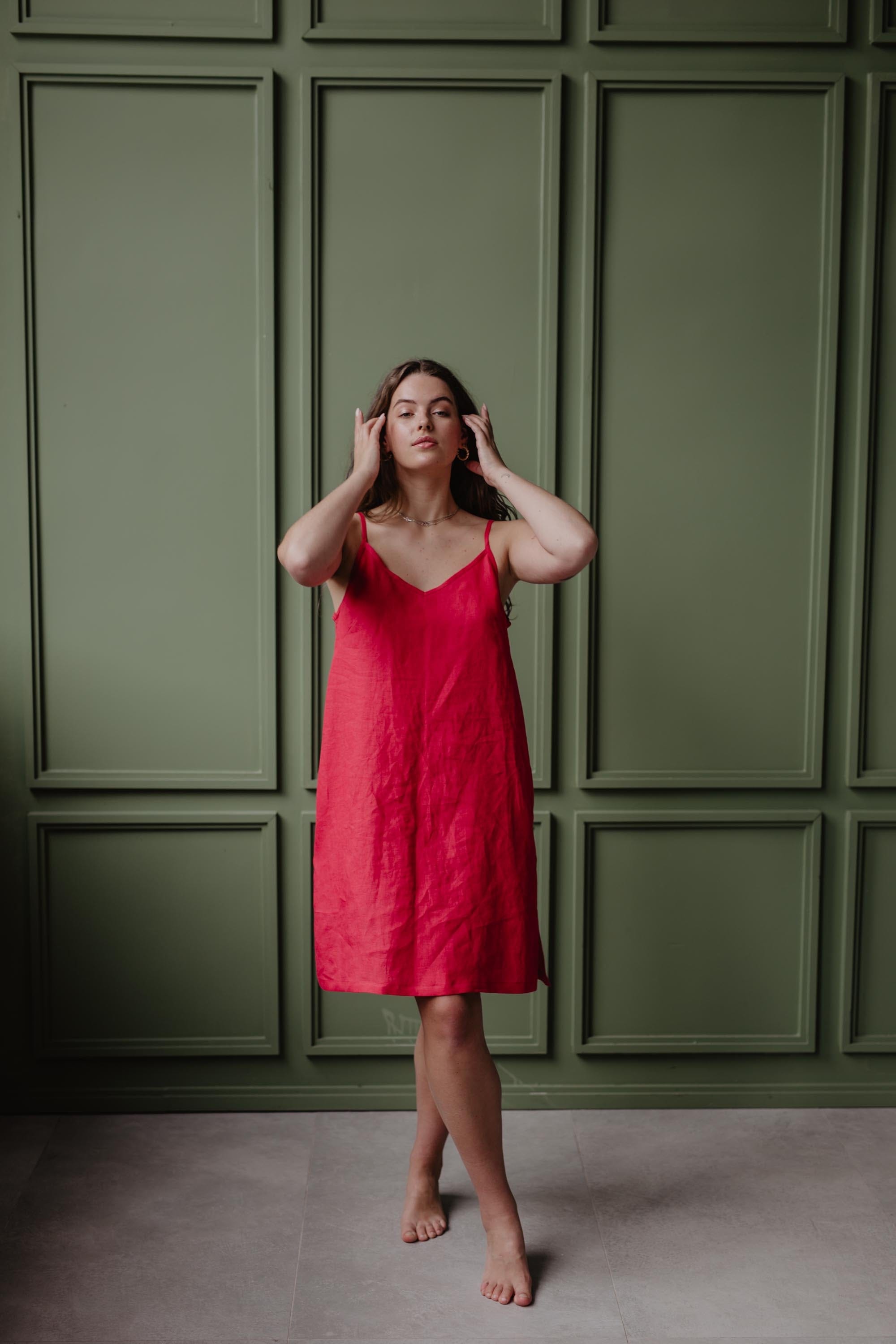 AmourLinen Linen dress Linen slip dress ZOE Linen slip dress ZOE | AmourLinen | Linen Clothing