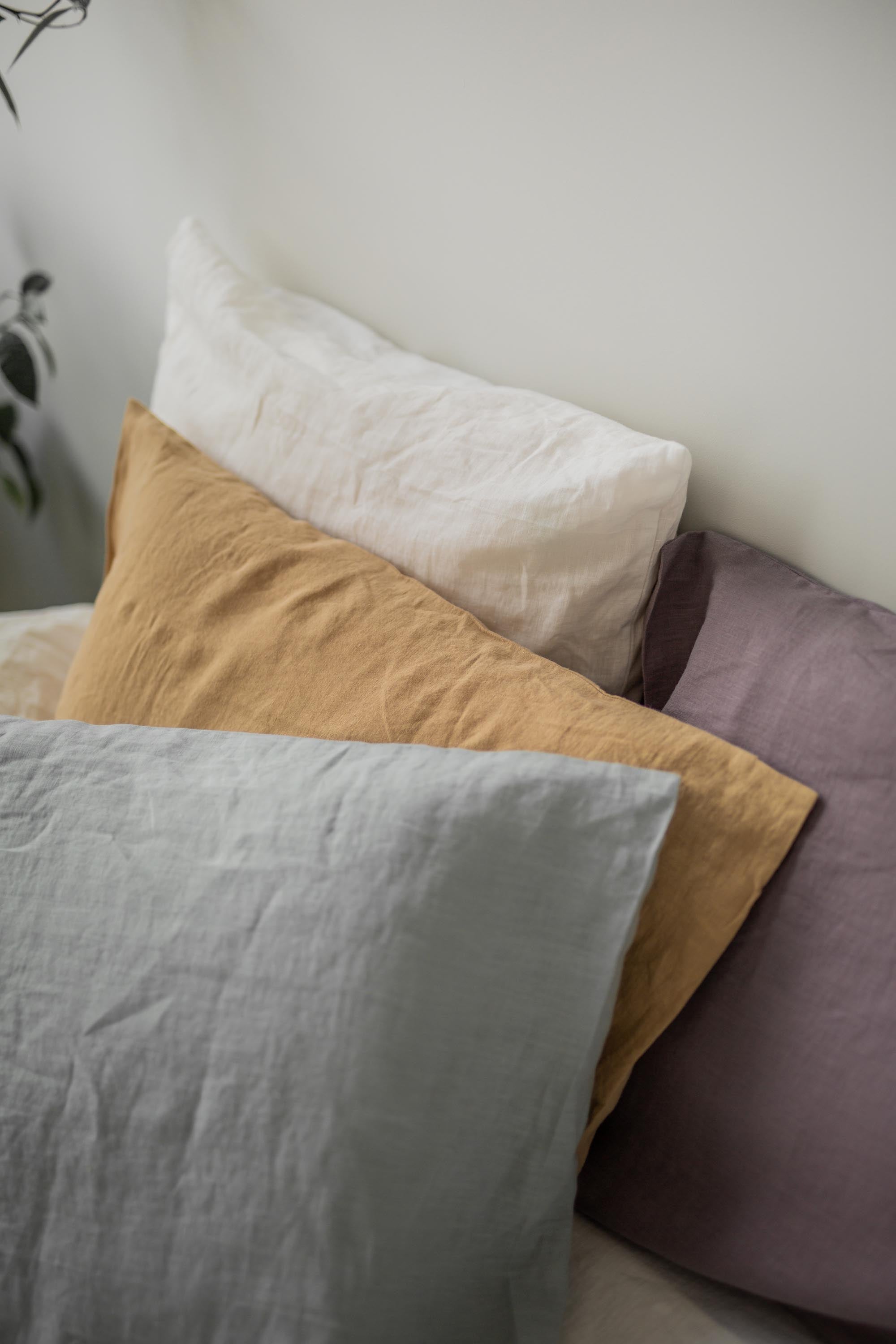 Multi Color Linen Deco Pillowcases By AmourLinen