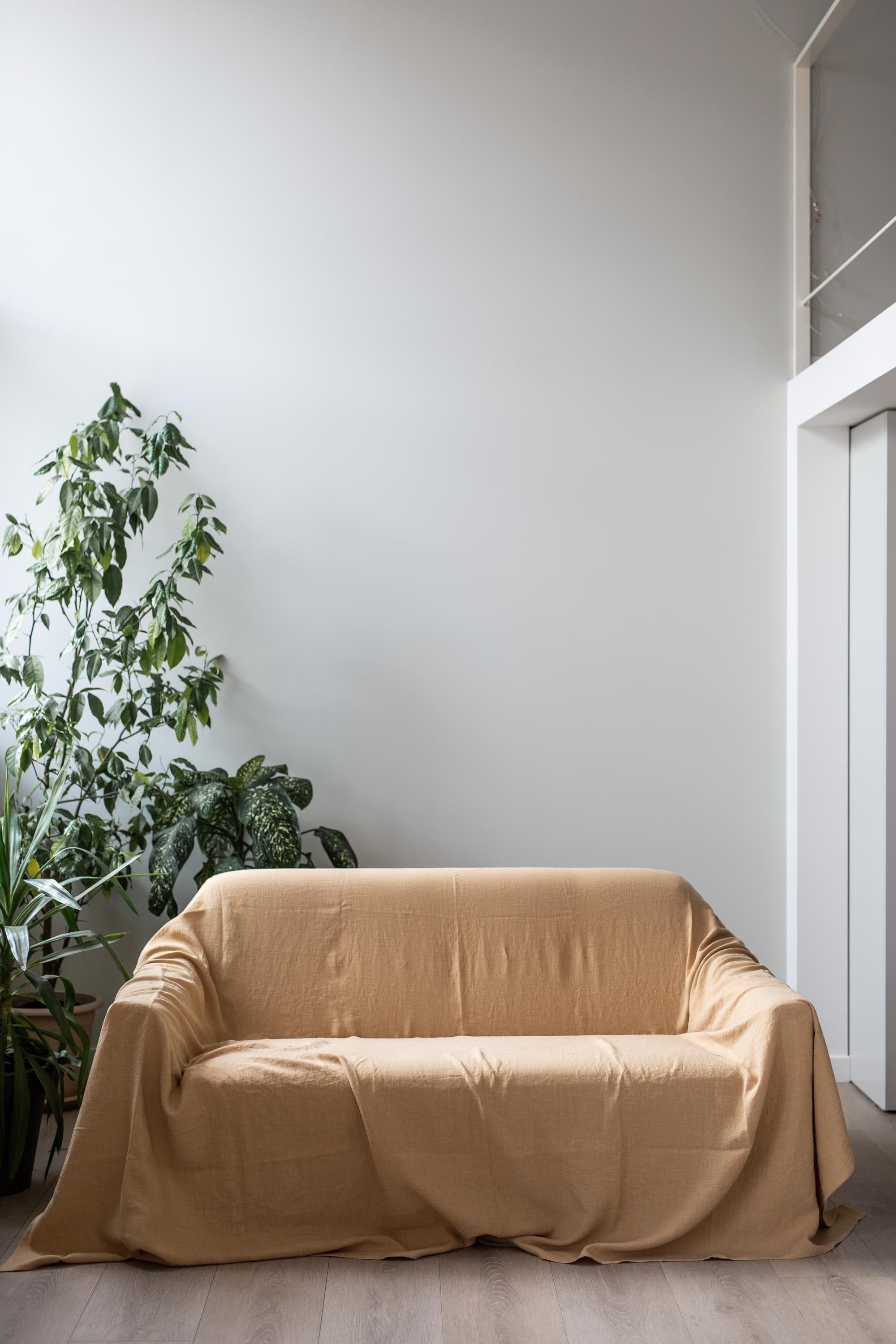 AmourLinen Linen couch cover Linen couch cover Linen couch cover