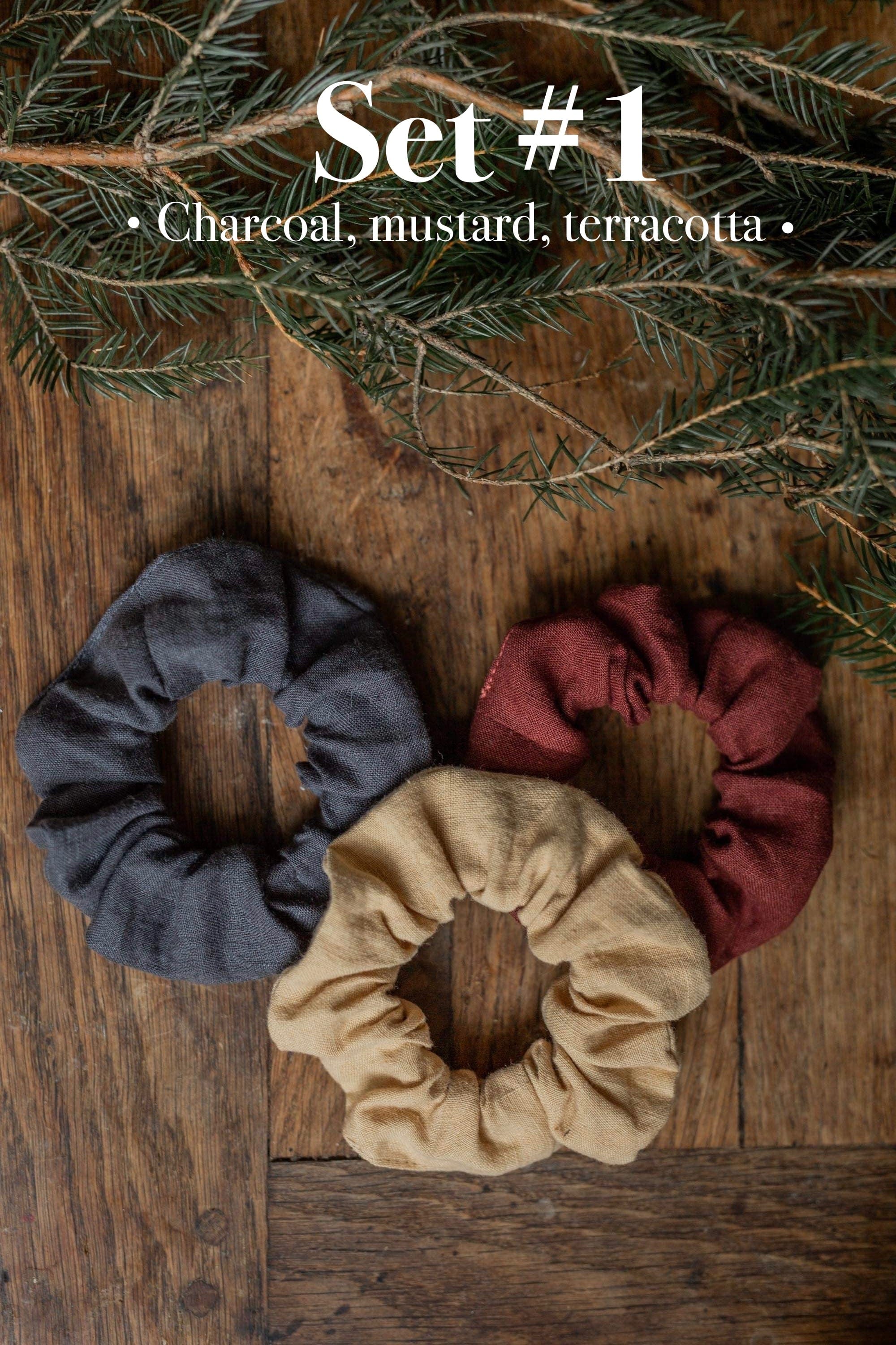 AmourLinen Table linens Linen scrunchies Linen scrunchies | AmourLinen