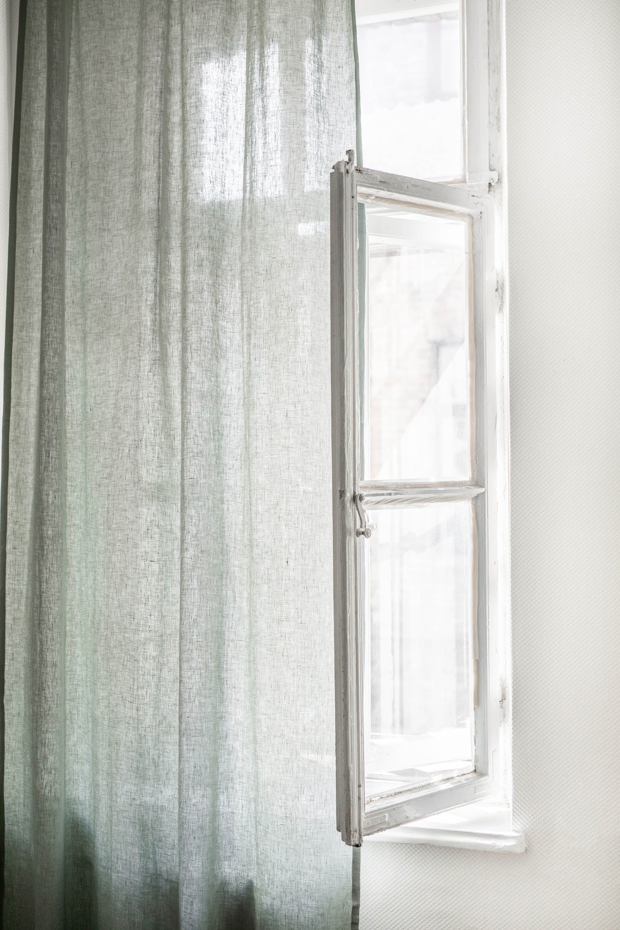AmourLinen Linen curtains Tie top linen curtain Tie Top Linen Curtains | AmourLinen