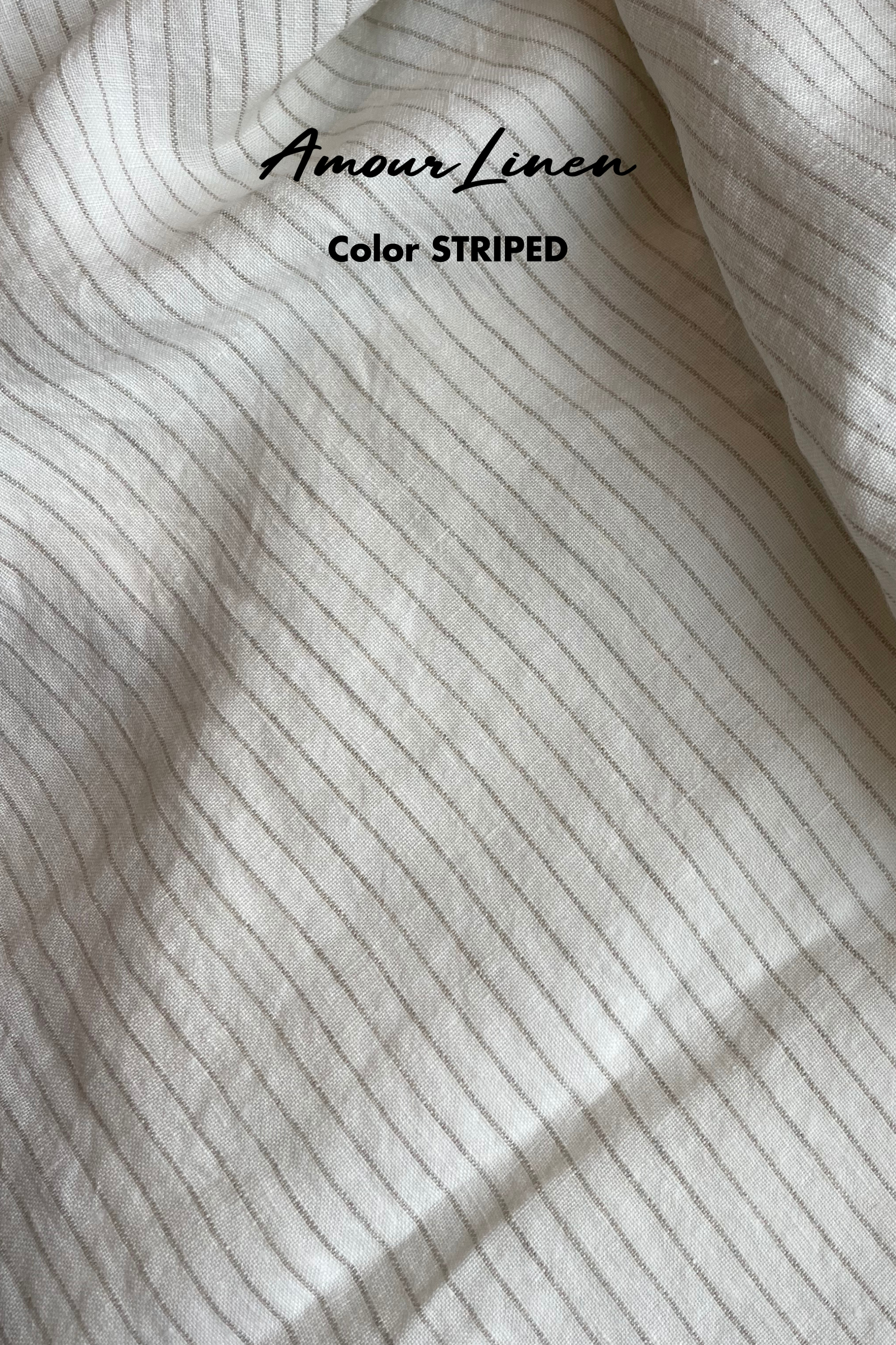 Classical linen top COLETTE XXL Striped