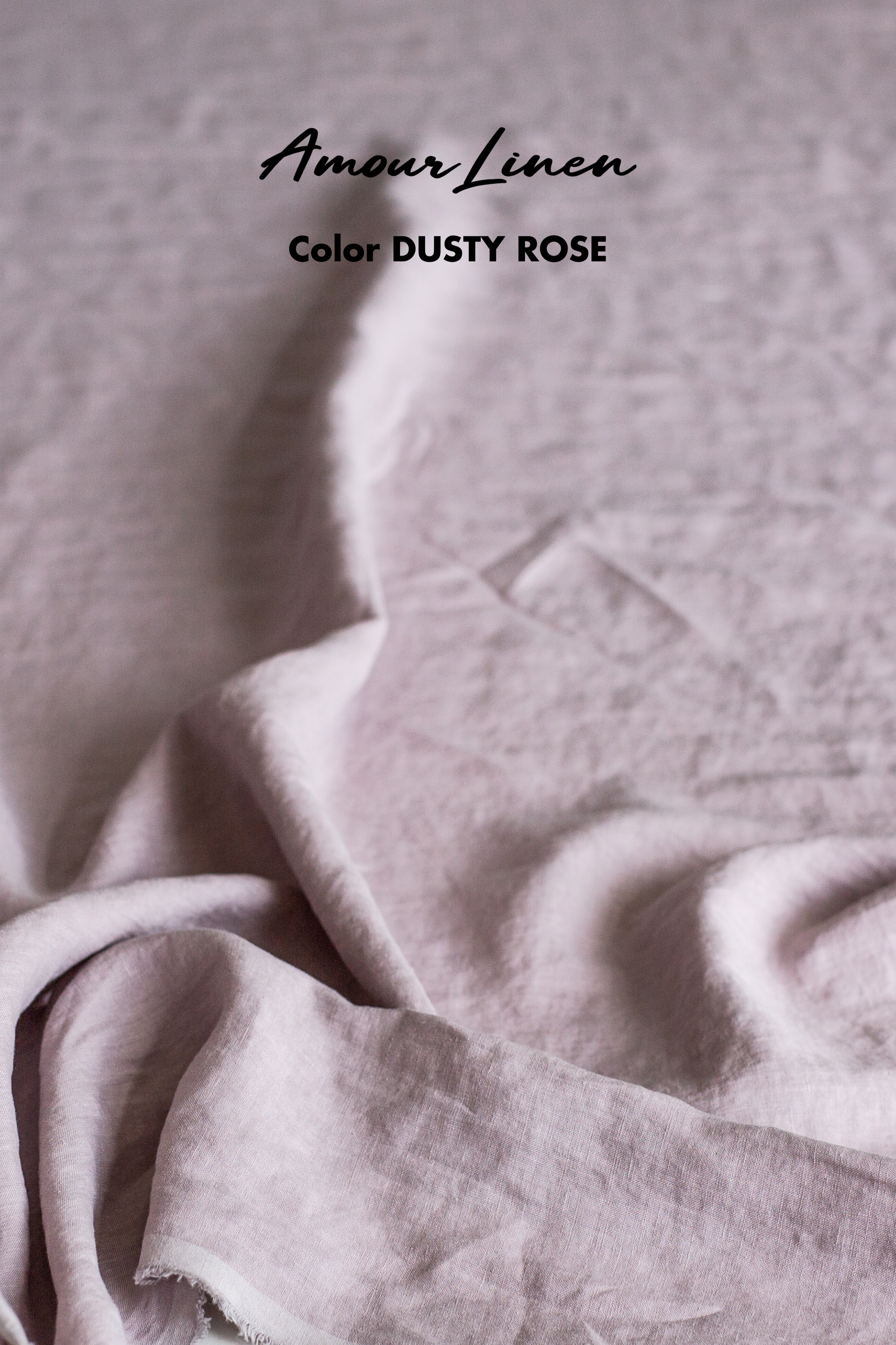 Adele wrap linen top S Dusty Rose
