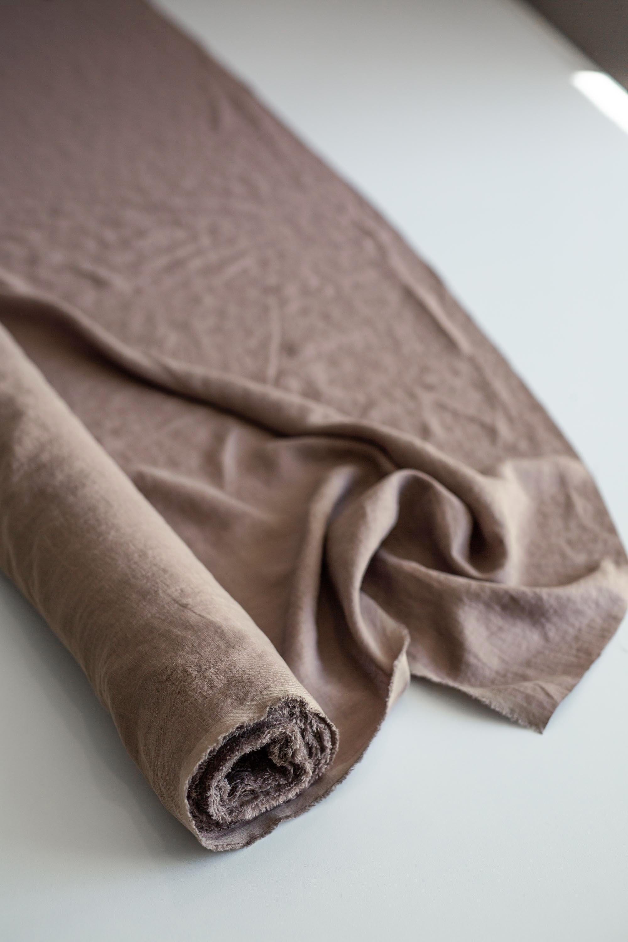 AmourLinen linen fabric Rosy Brown 95" / 240 cm linen fabric Rosy Brown 95" / 240 cm linen fabric | AmourLinen | Linen fabric cut to length