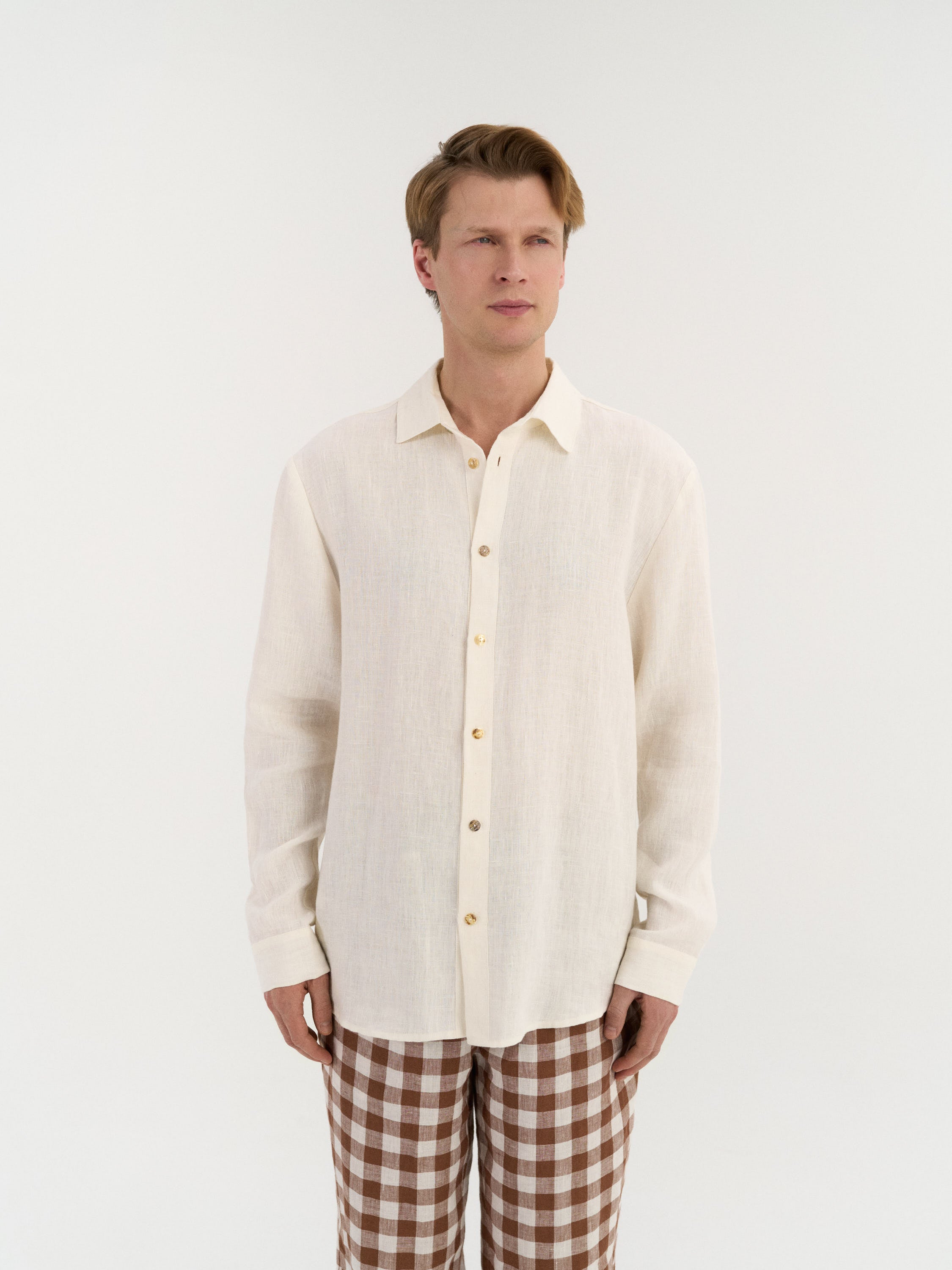 Classic linen shirt HECTOR | AmourLinen | Linen Clothing
