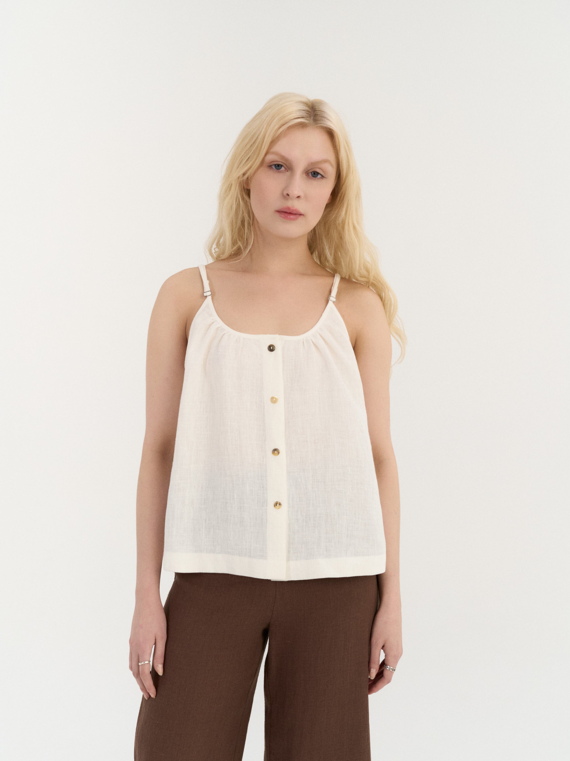 Maris Button Top
