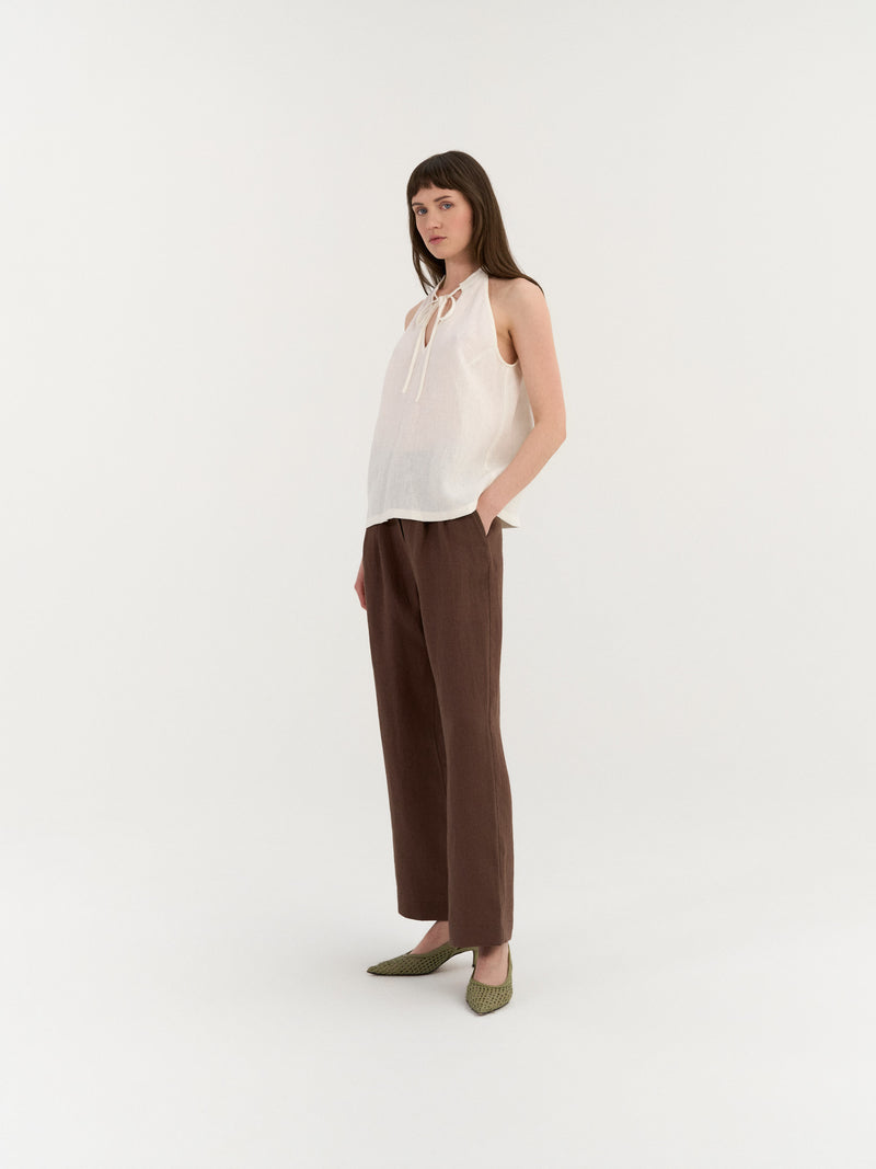 Amora Tie-Neck Top