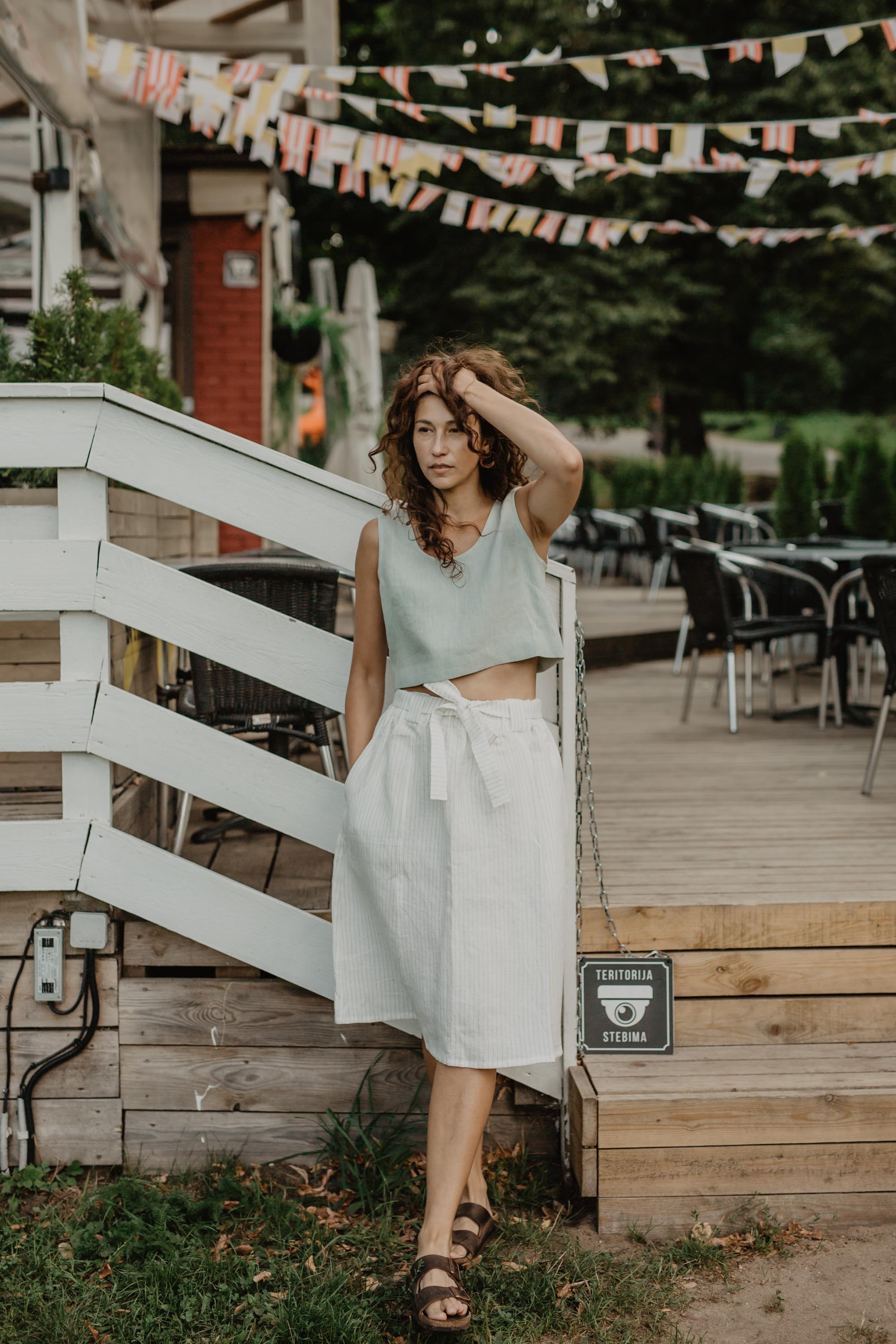 Linen Skirt BERGEN | AmourLinen | Linen Clothing
