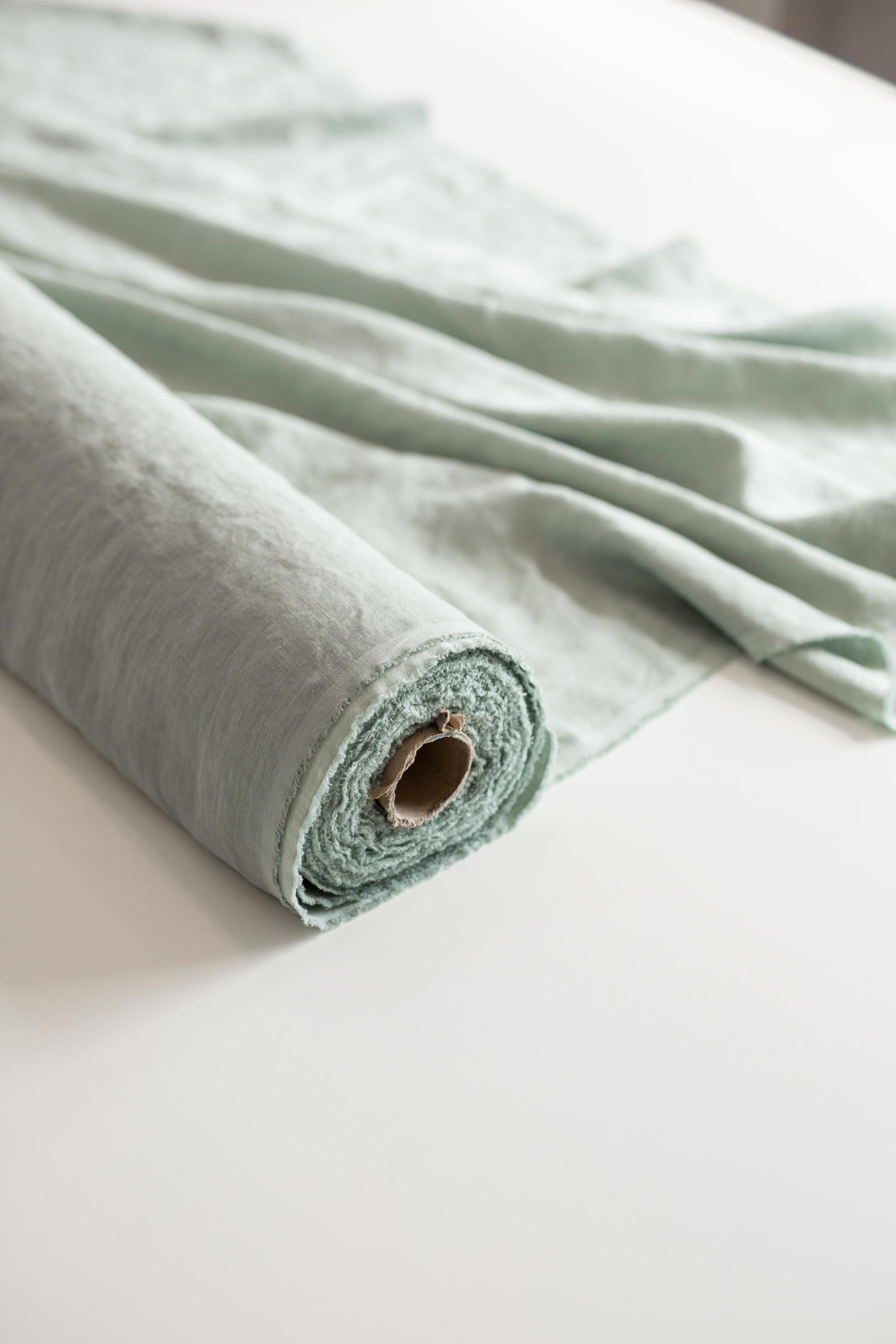 AmourLinen Sage Green 95" / 240 cm linen fabric Sage Green 95" / 240 cm linen fabric | AmourLinen | Linen fabric cut to length