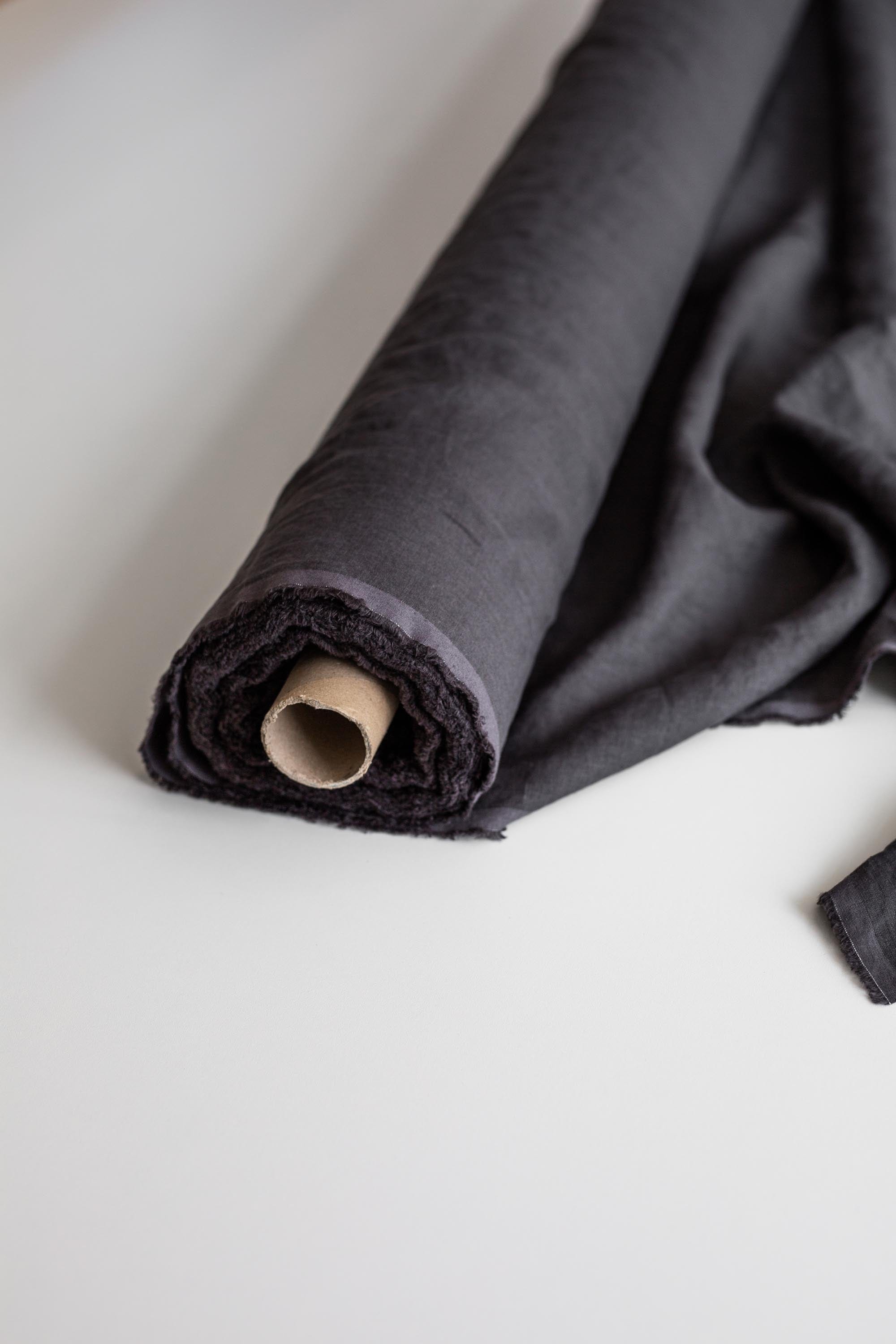 AmourLinen Charcoal 95" / 240 cm linen fabric Charcoal 95" / 240 cm linen fabric | AmourLinen | Linen fabric cut to length