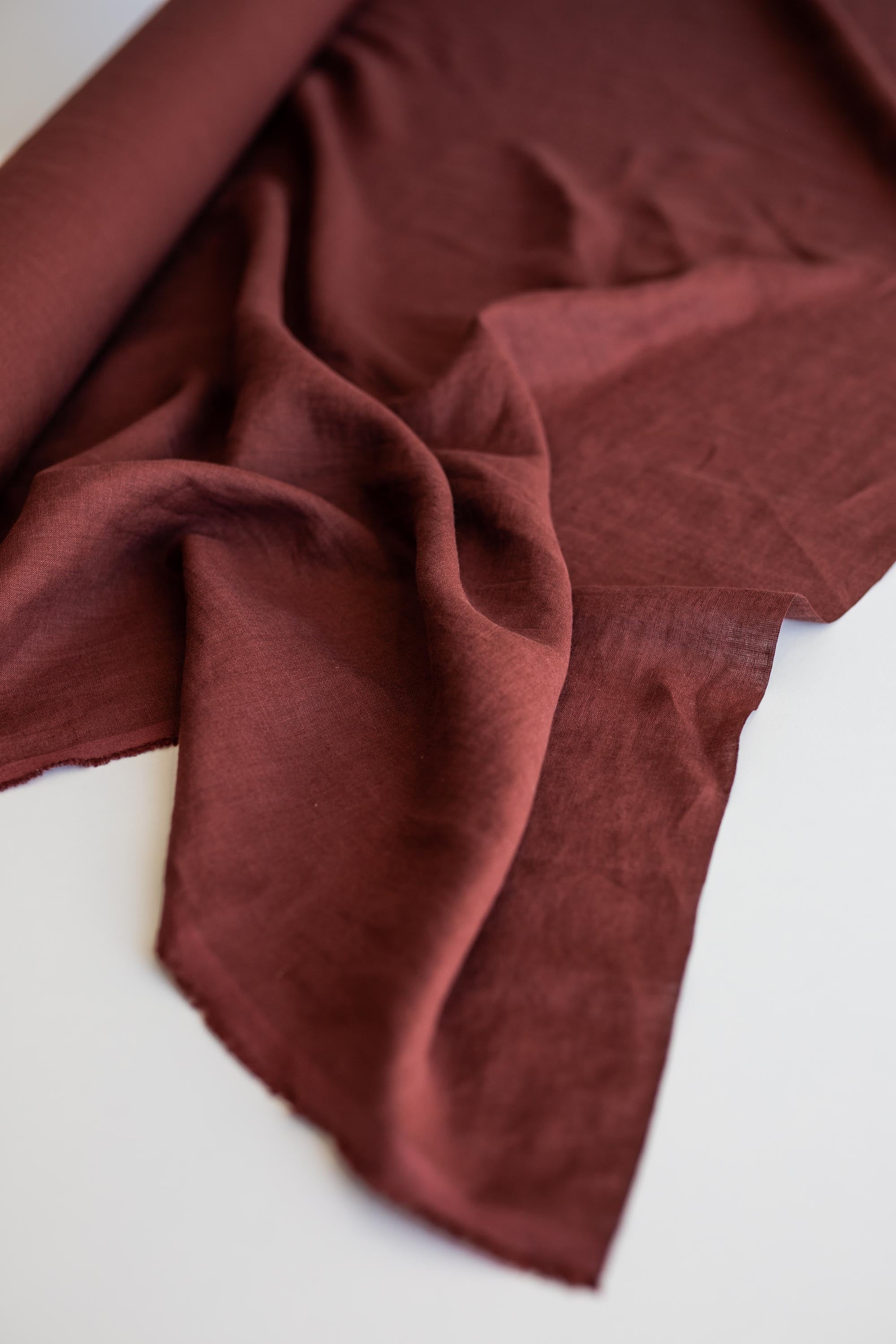 AmourLinen Terracotta 95" / 240 cm linen fabric Terracotta 95" / 240 cm linen fabric | AmourLinen | Linen fabric cut to length