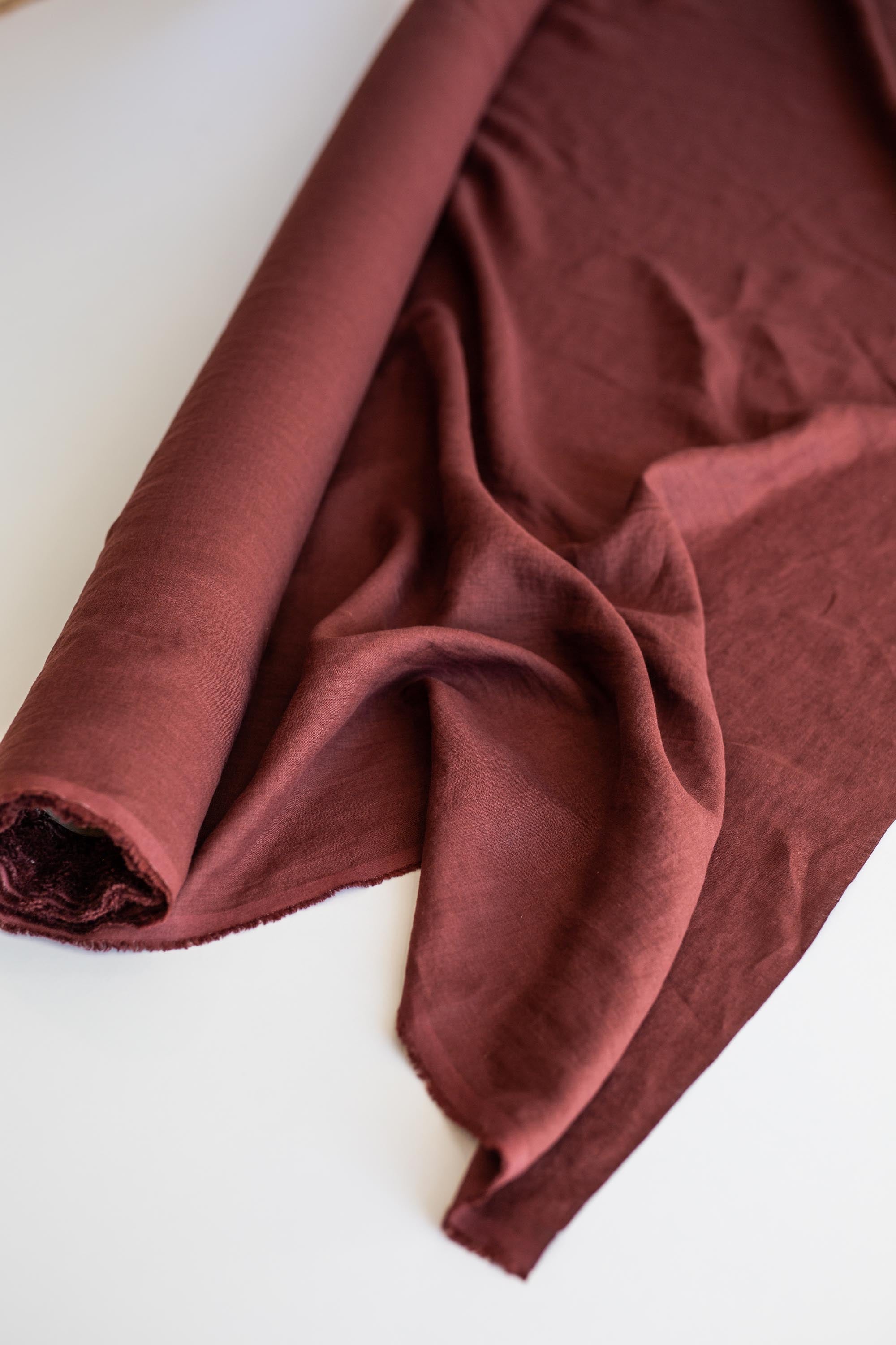 AmourLinen Terracotta 95" / 240 cm linen fabric Terracotta 95" / 240 cm linen fabric | AmourLinen | Linen fabric cut to length