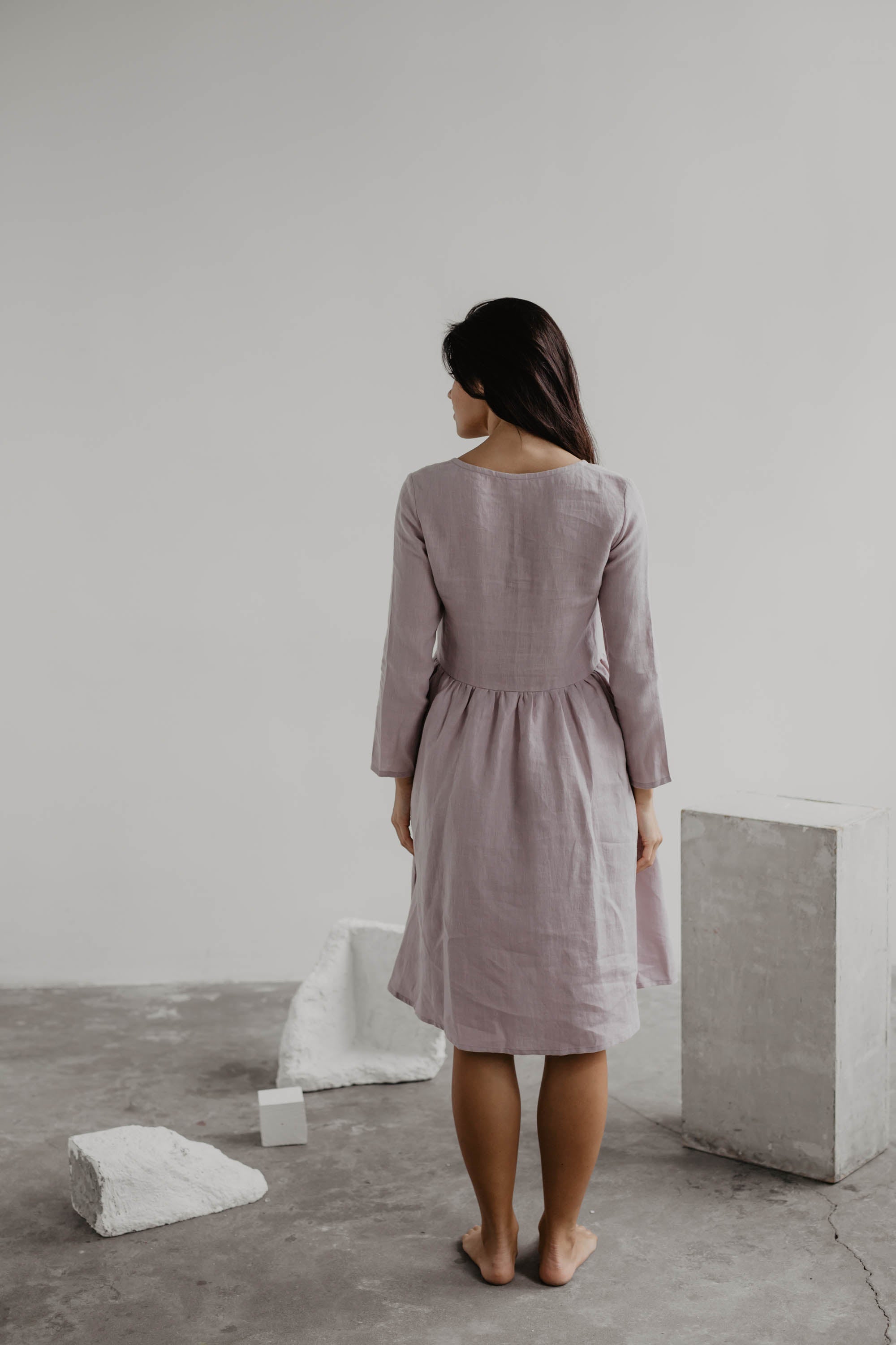 Linen Dress LAPLAND | AmourLinen | Linen Clothing