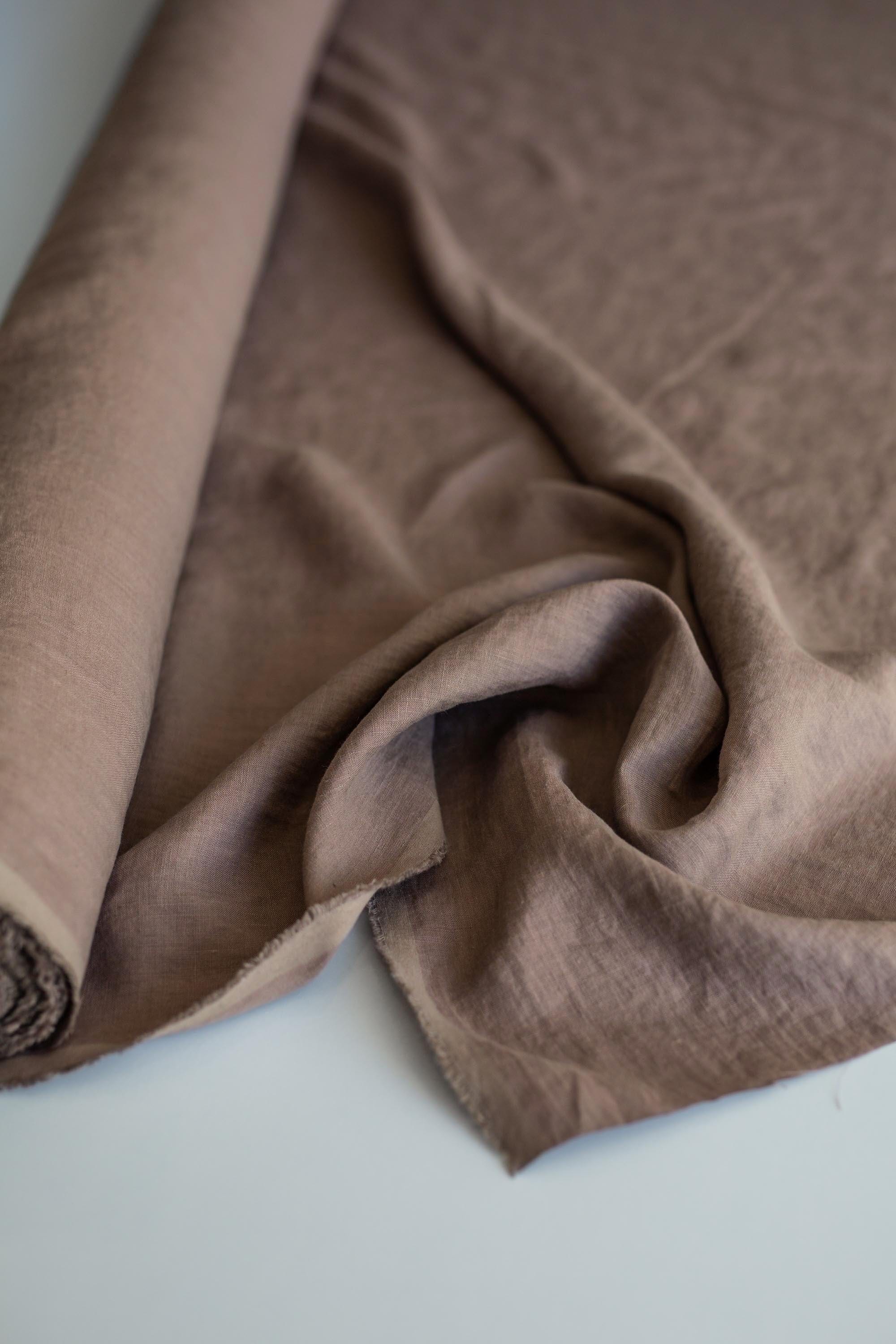 AmourLinen linen fabric Rosy Brown 95" / 240 cm linen fabric Rosy Brown 95" / 240 cm linen fabric | AmourLinen | Linen fabric cut to length