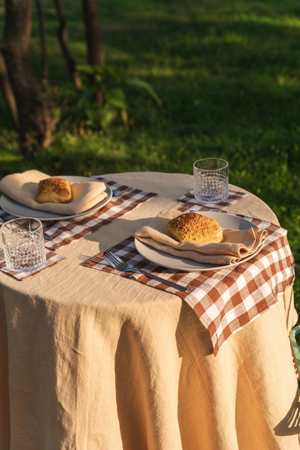 AmourLinen Table linens Linen placemats set of 2 Linen placemats set of 2