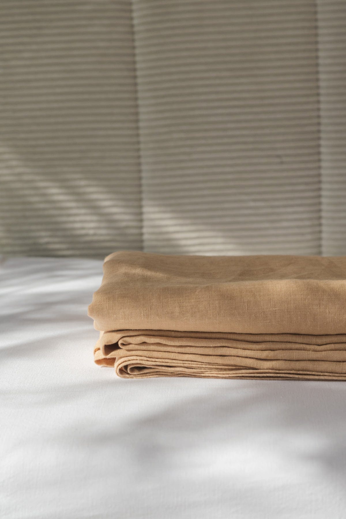 AmourLinen Linen flat sheet Linen flat sheet in Mustard Linen flat sheet in Mustard