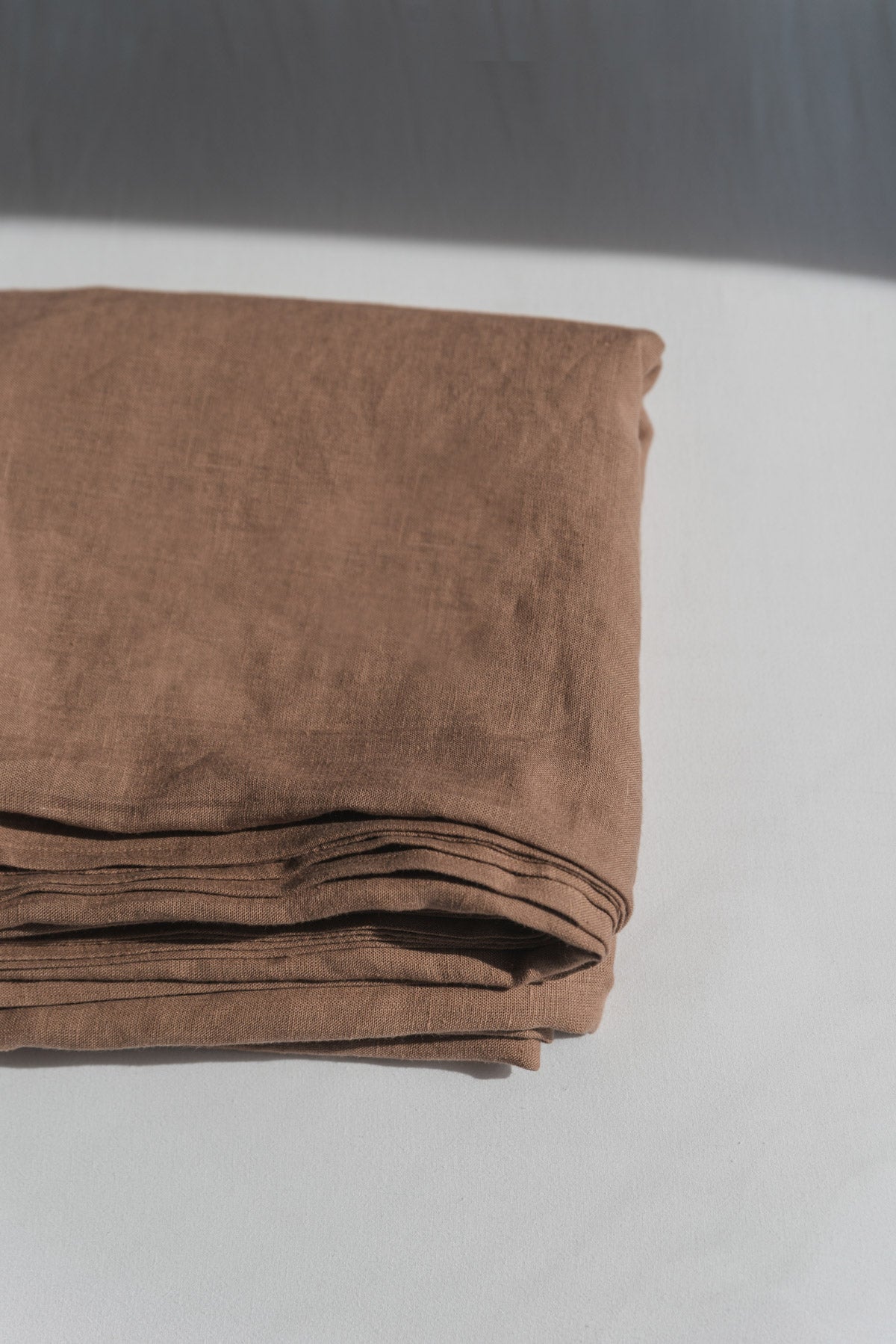 Linen flat sheet - US Queen/ Rosy Brown