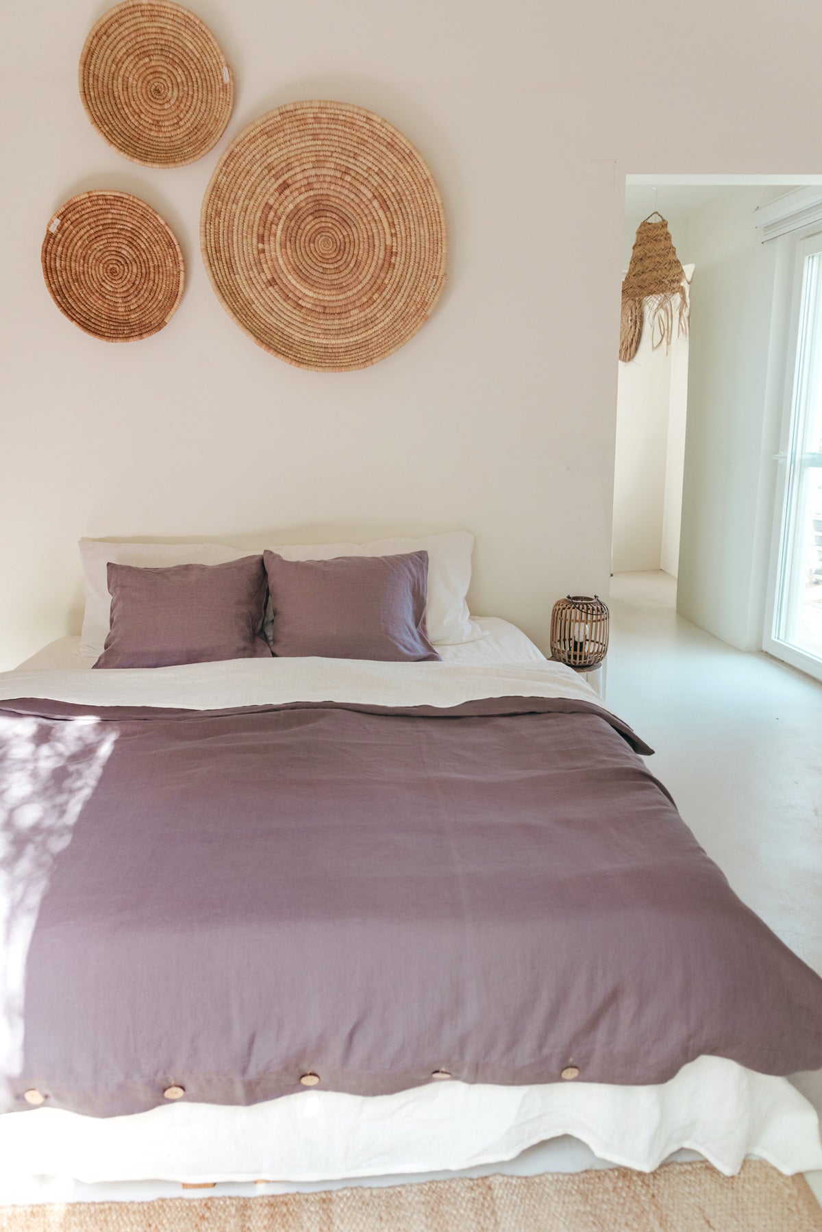 Linen sheets set in Dusty Lavender