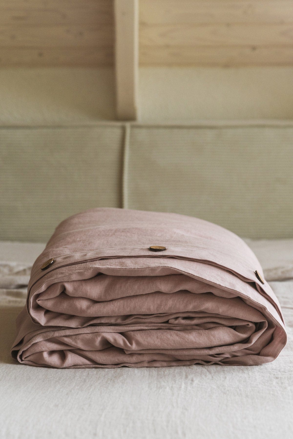 AmourLinen Linen duvet cover Linen duvet cover in Dusty Rose Dusty Rose linen duvet cover | AmourLinen