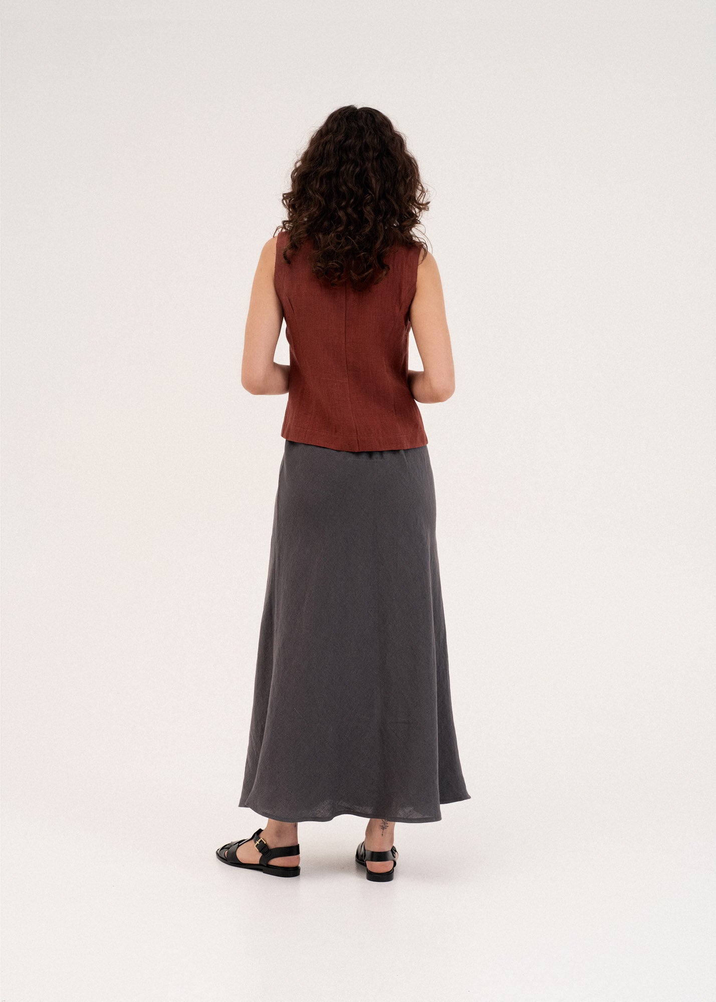 AmourLinen Linen dress Ciara linen slip skirt Ciara linen slip skirt