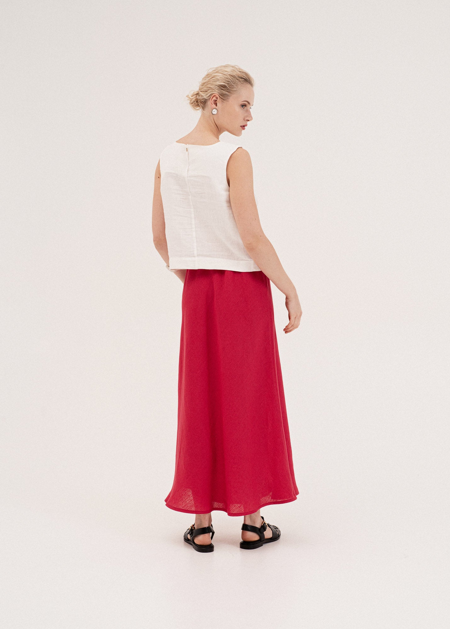 本日価格⭐︎Lisiere Linen Wrap Skirt Linen Skirts For Women