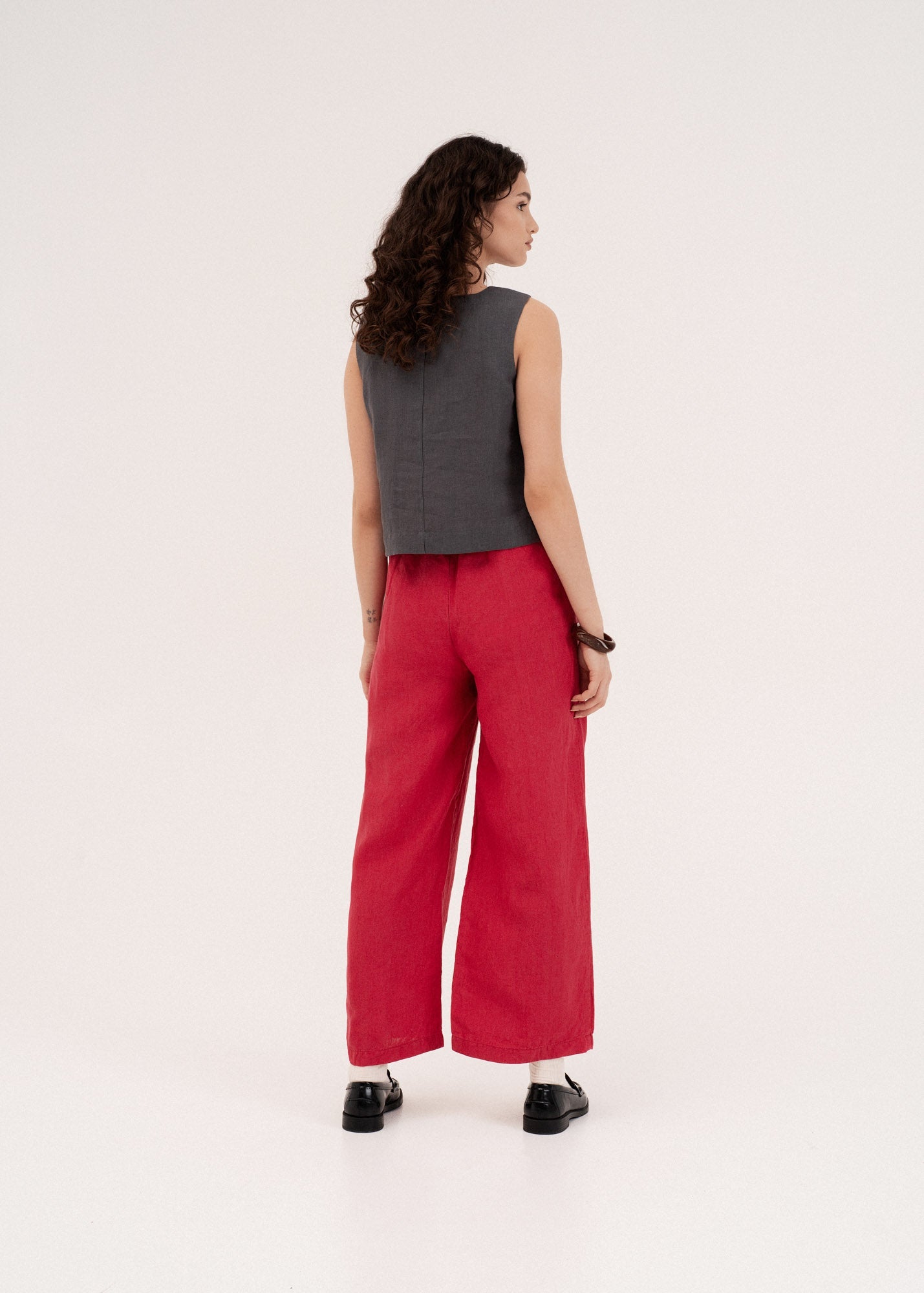 AmourLinen Linen dress Lydia classic linen pants Lydia classic linen pants