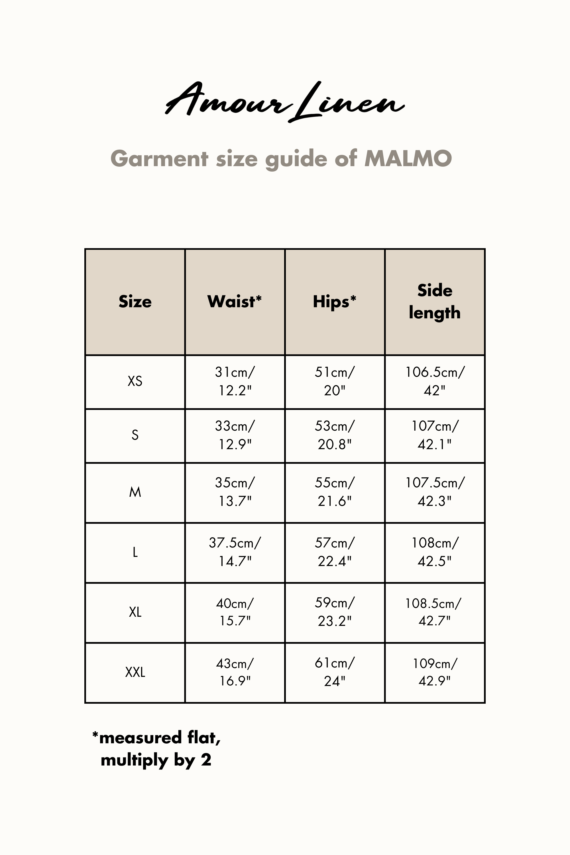 Linen pants Malmo S Cream