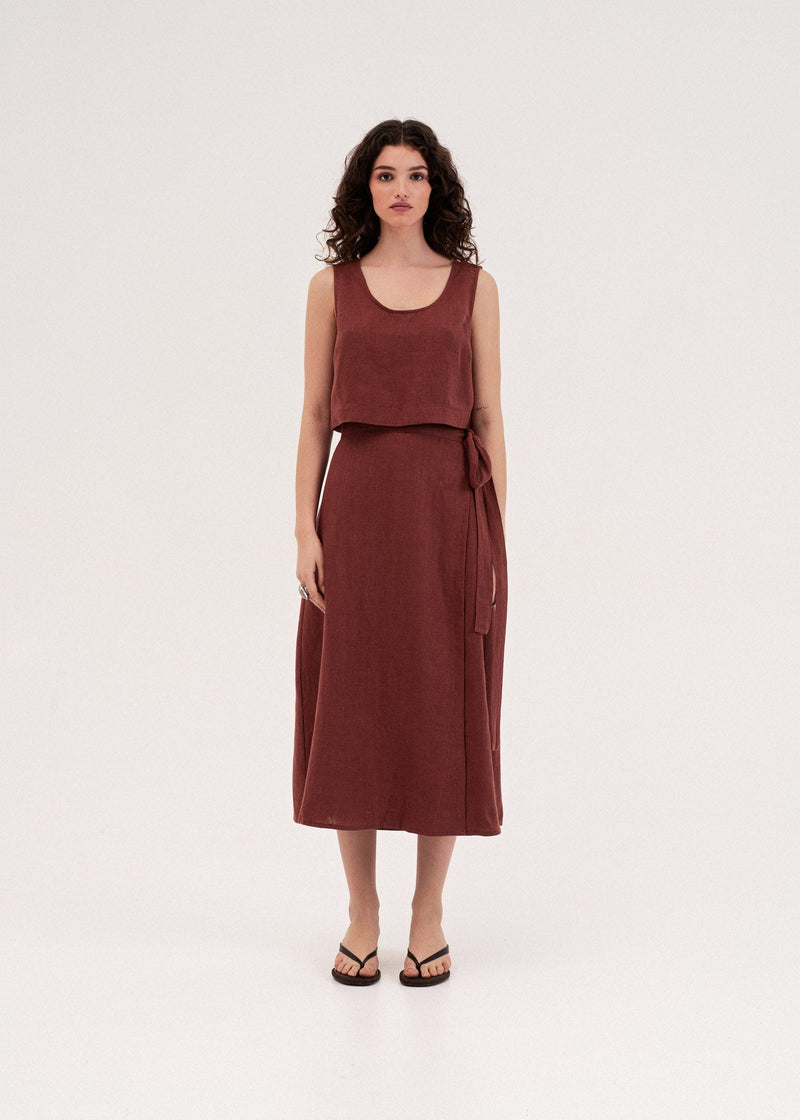 Iris Wrap Skirt