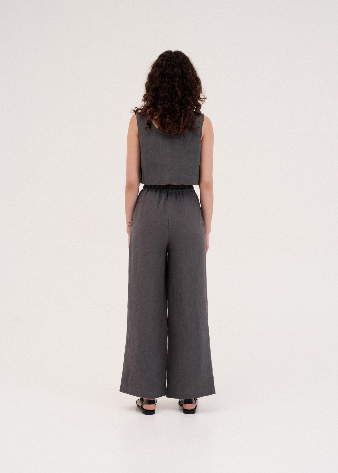 AmourLinen Linen dress Lydia classic linen pants Lydia classic linen pants