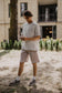 Atlas Oversized Linen Top - White