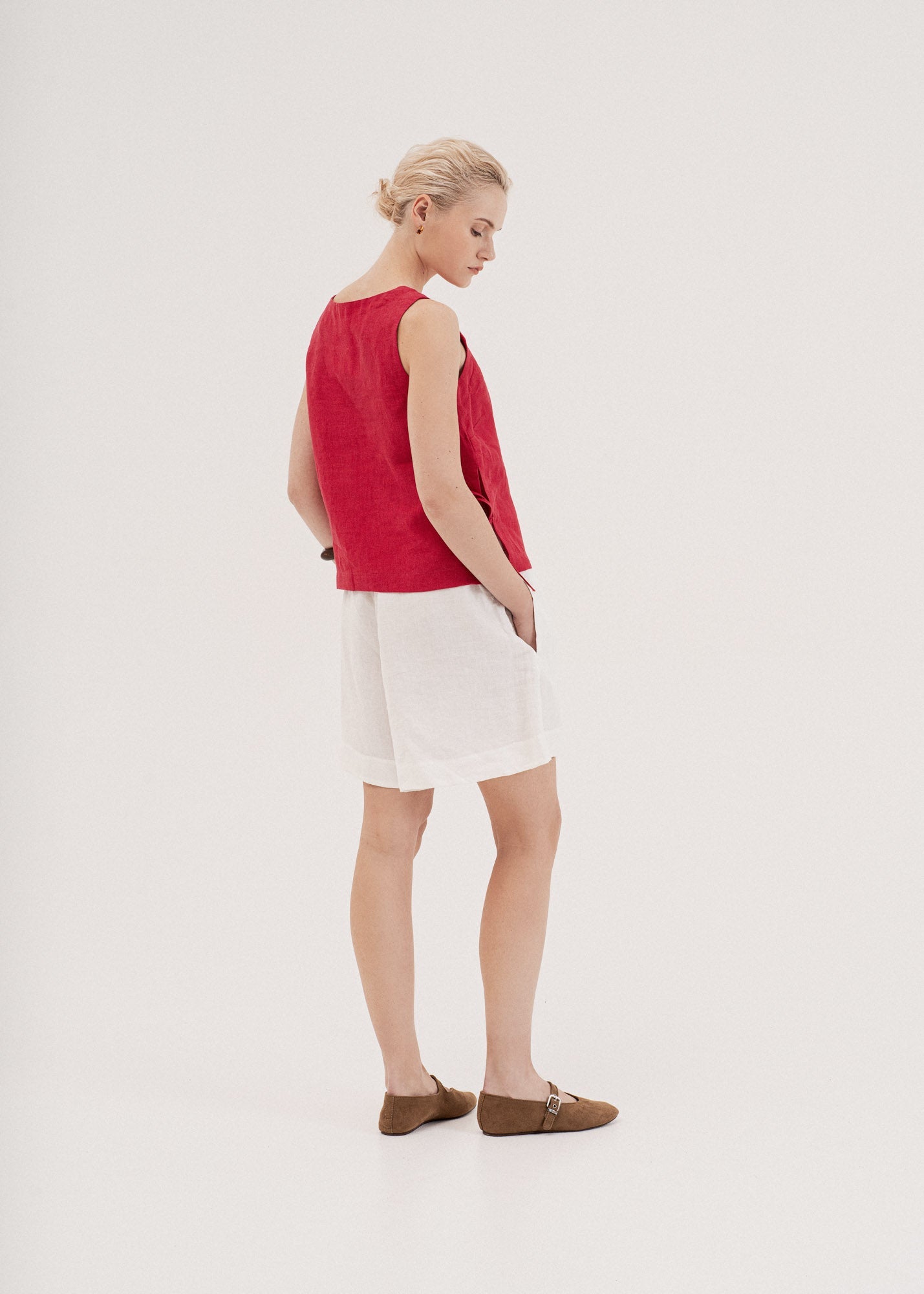 AmourLinen Linen dress Rosie linen top with ties Rosie linen top with ties