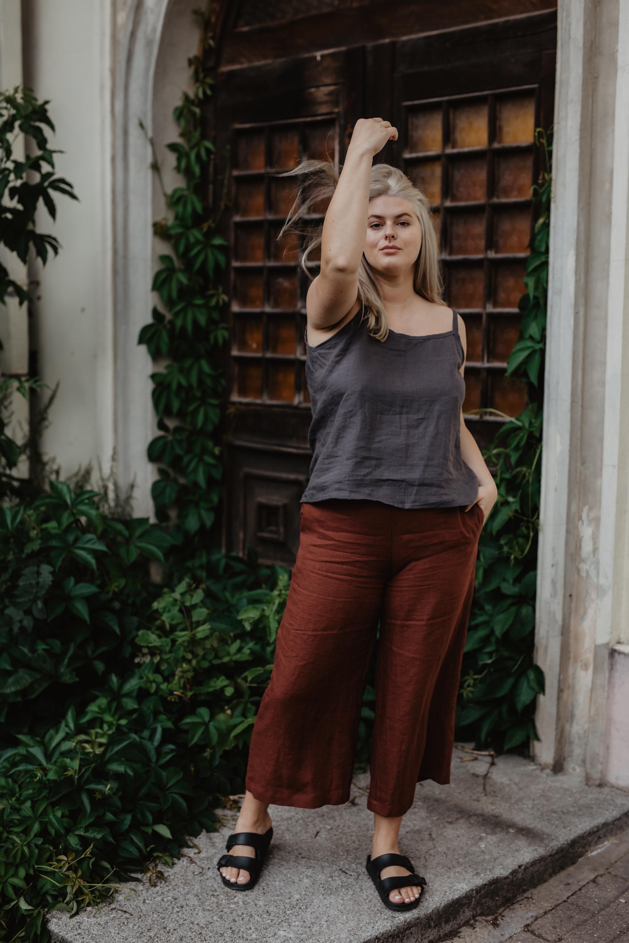 Not Too Tapered Linen Pants