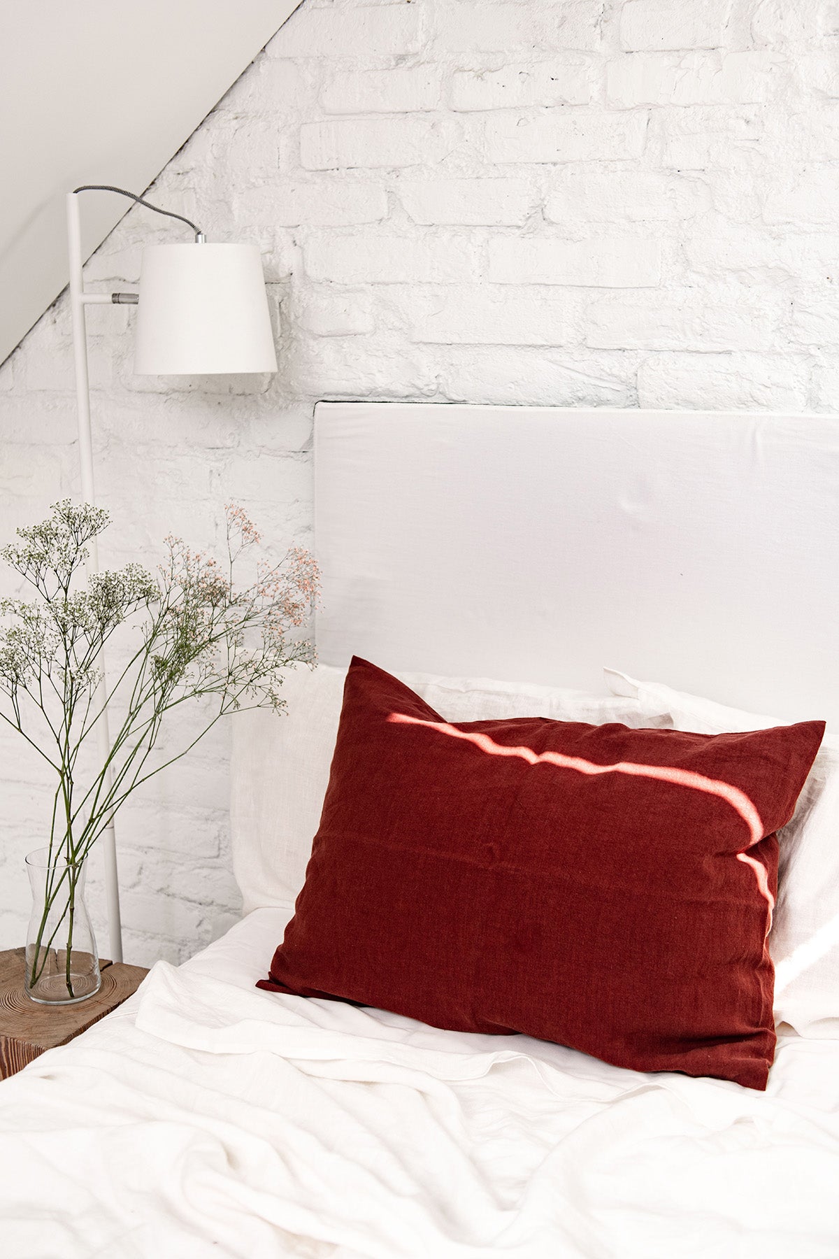 Terracotta LInen Pillowcase By AmourlInen