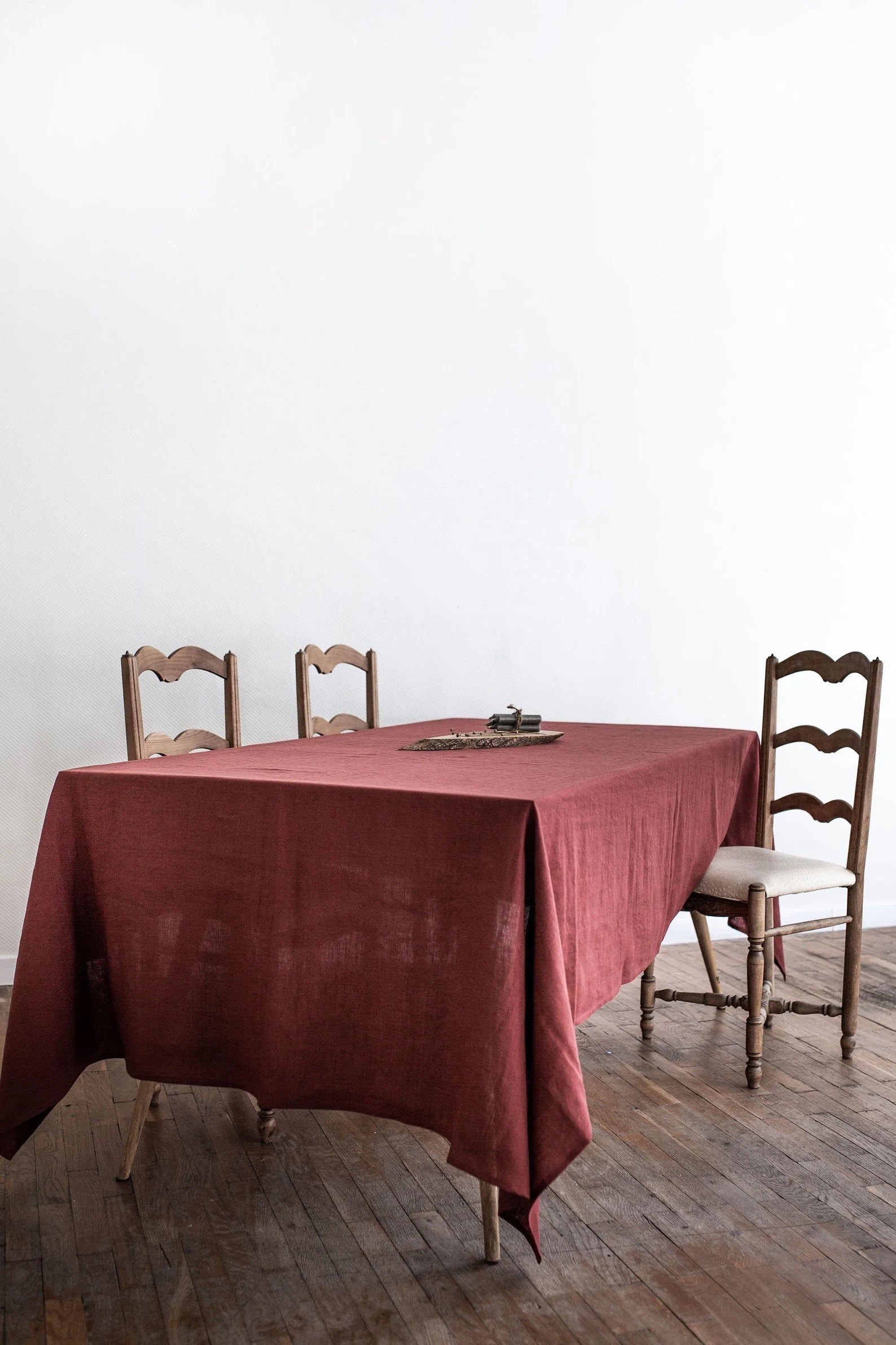 Terracotta Linen Tablecloth By Amourlinen